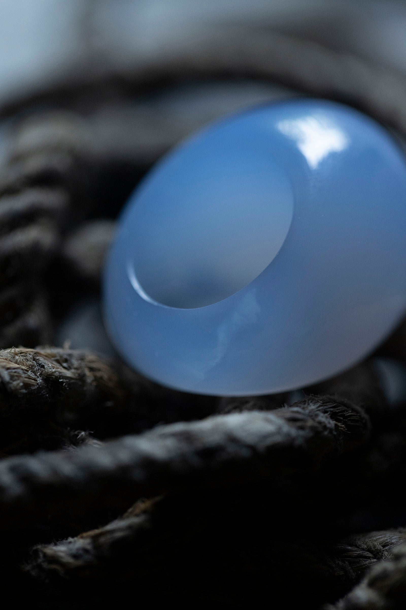 Blue Selcadonyi ring (round)   #10.5