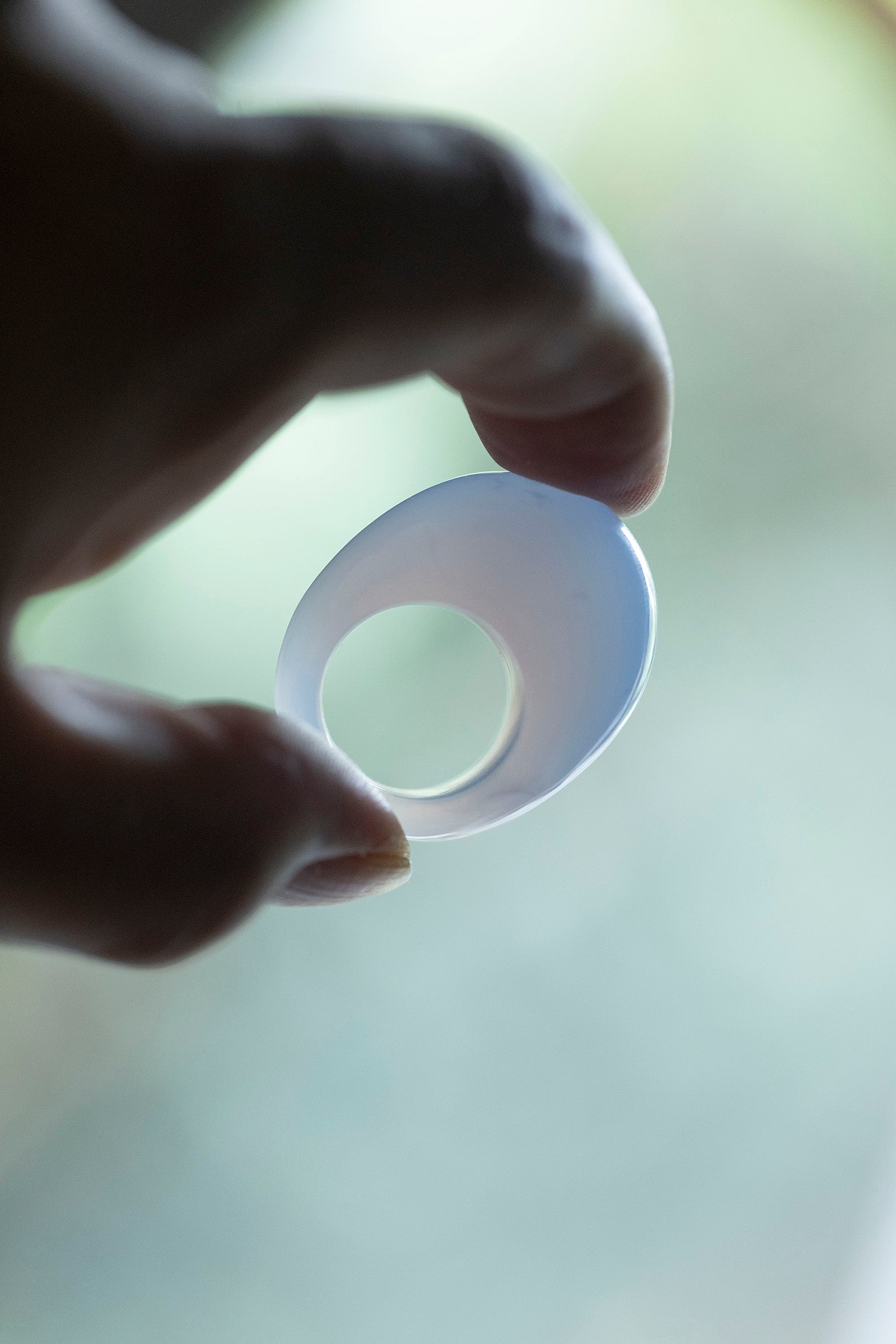 Blue Selcadonyi ring (round)   #10.5