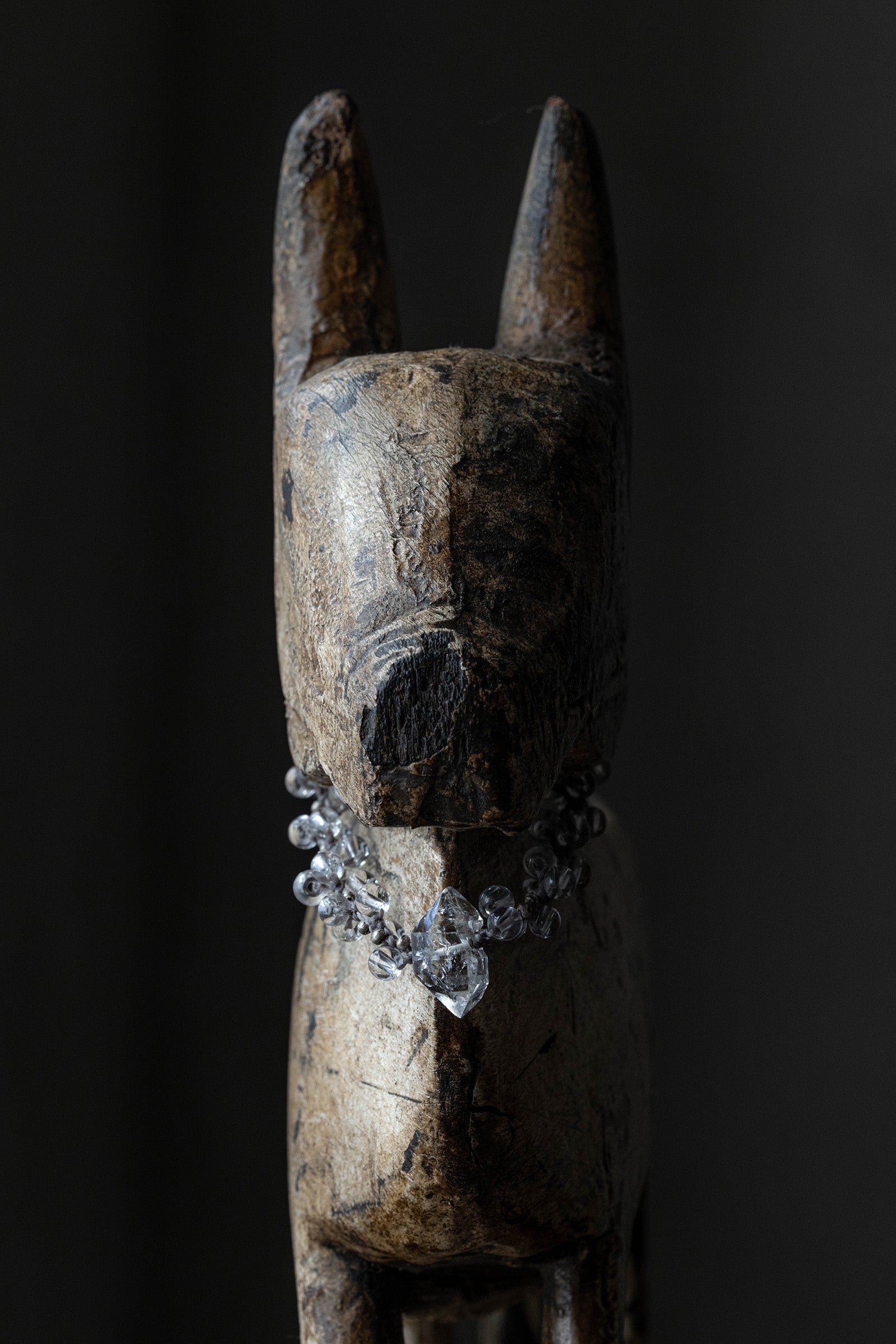 crystal beads bracelet (Herkimer quartz)