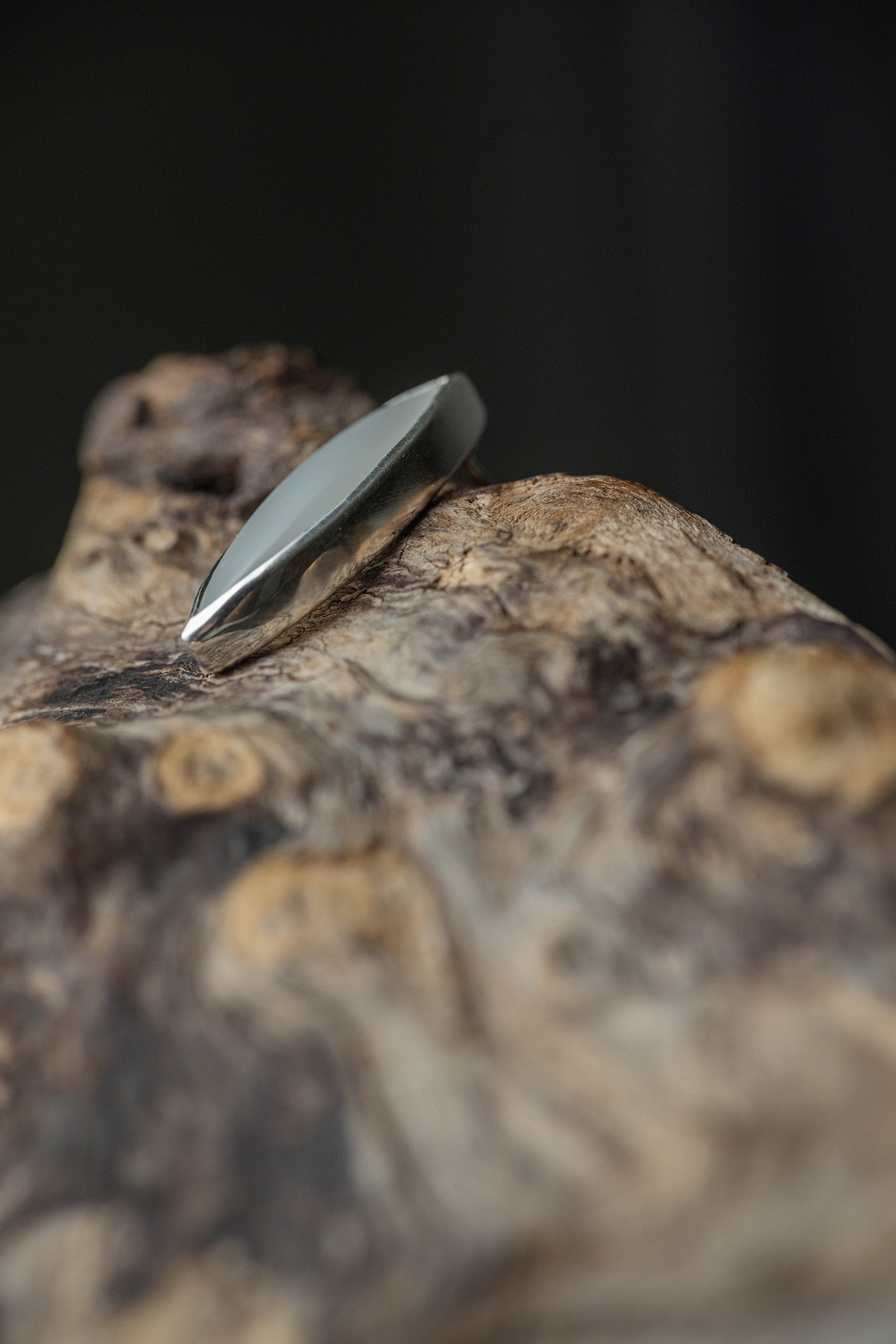 silver stud earrings pair moonstone