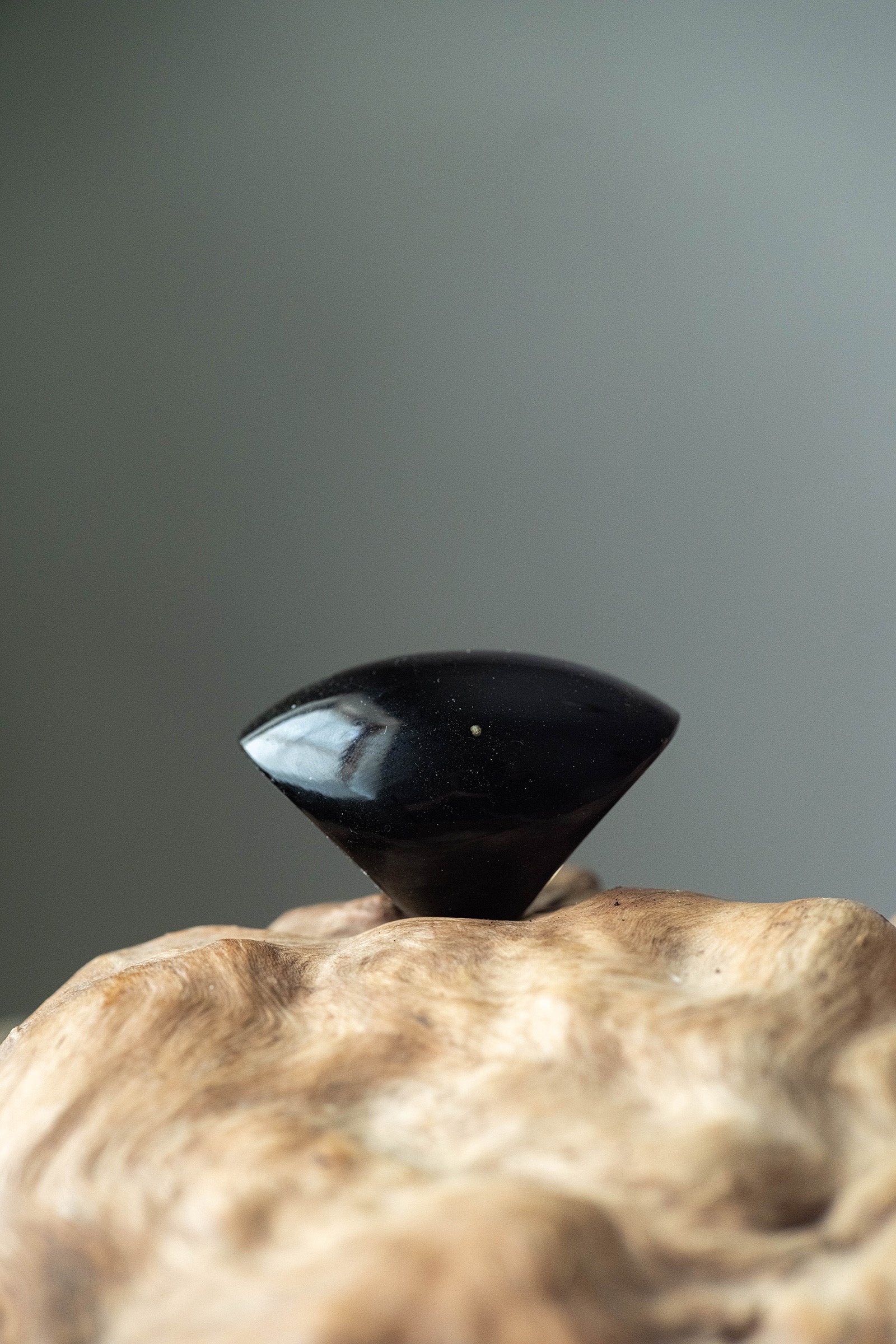 golden  obsidian ring