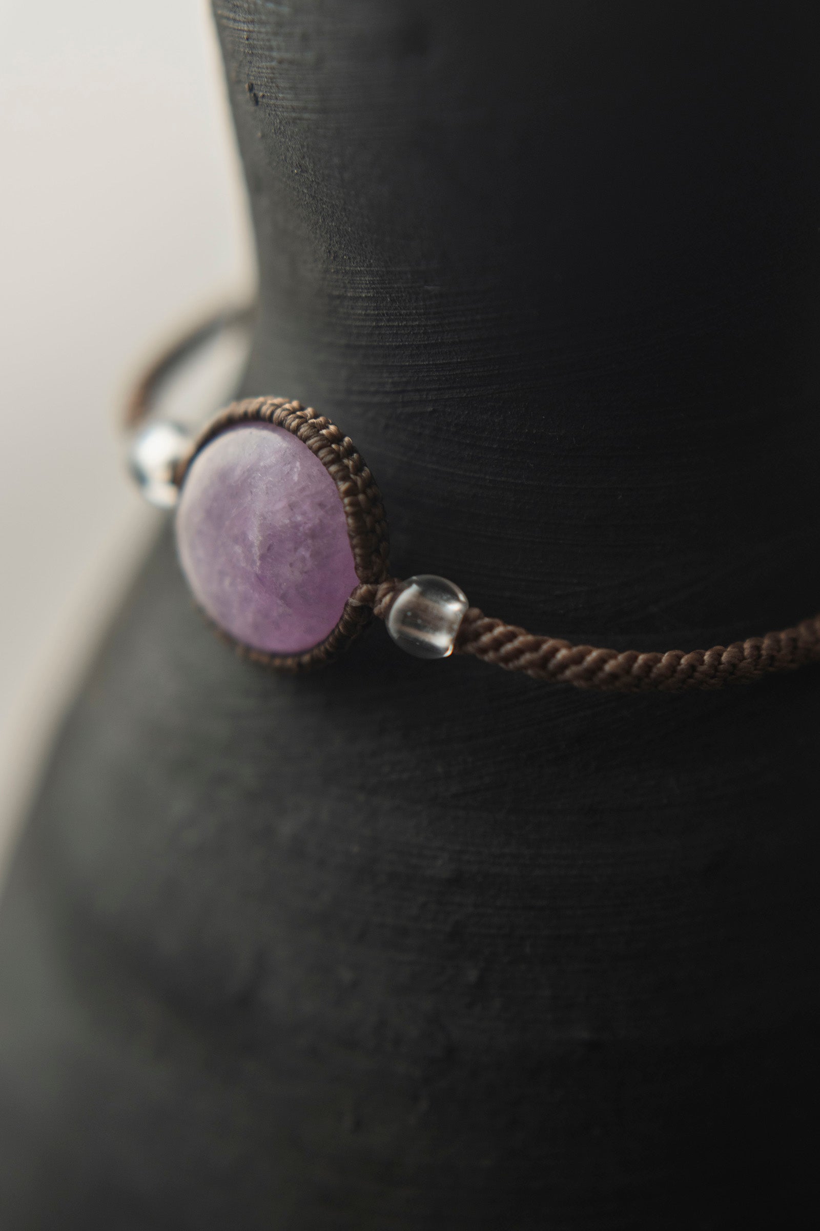 macrame bracelet-1 (Kunzite)