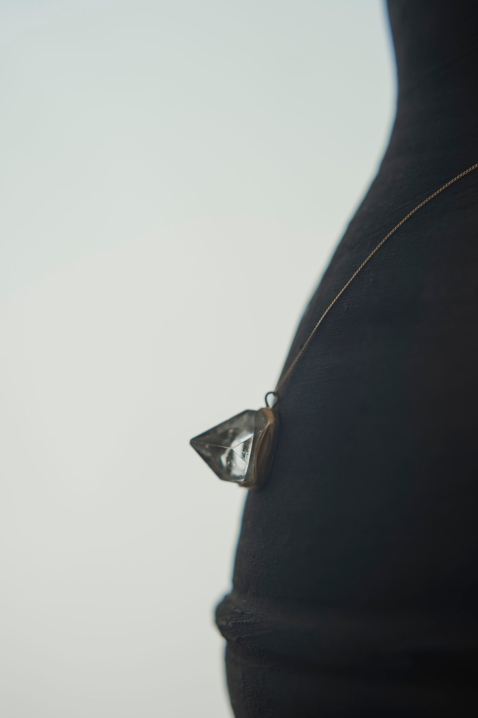 18K necklace ( 18K Apophyllite )