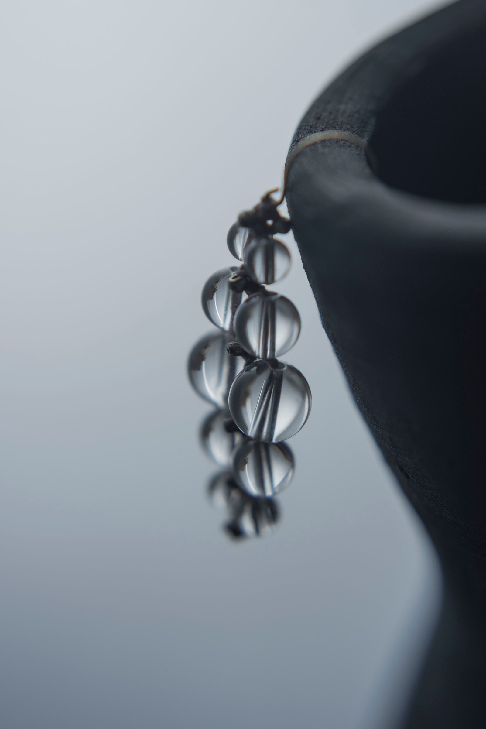 crystal beads earrings (pair)