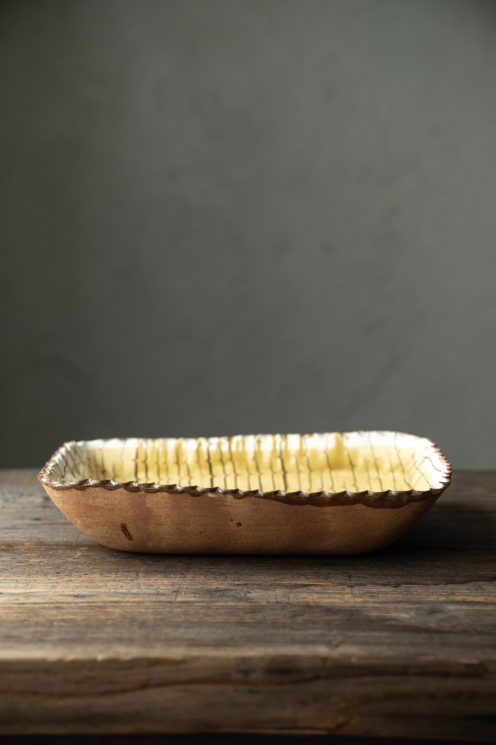 Yoji Yamada soft ceramic yellow pleated bowl, small size Y60-1, 3 pieces