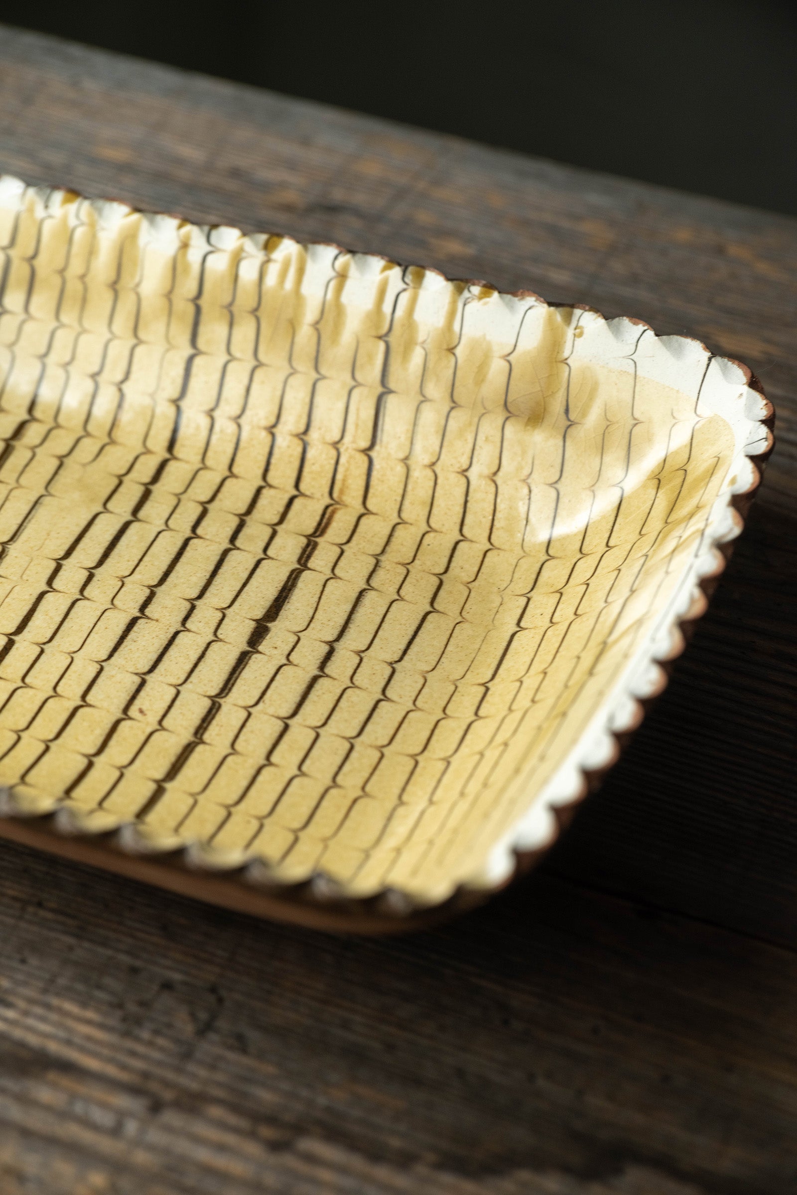 Yoji Yamada soft ceramic yellow pleated bowl, small size Y60-1, 3 pieces