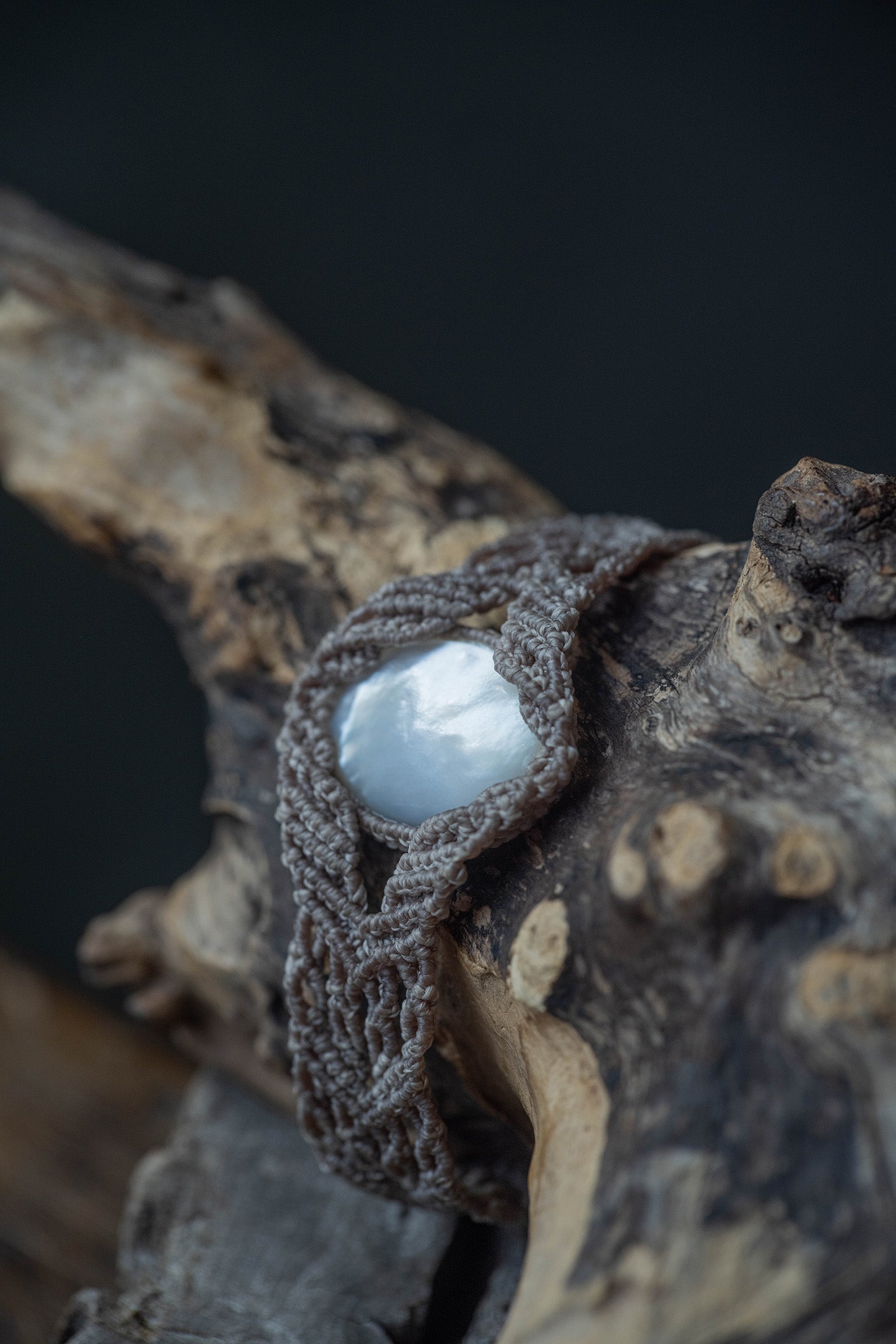macrame bracelet  pearl