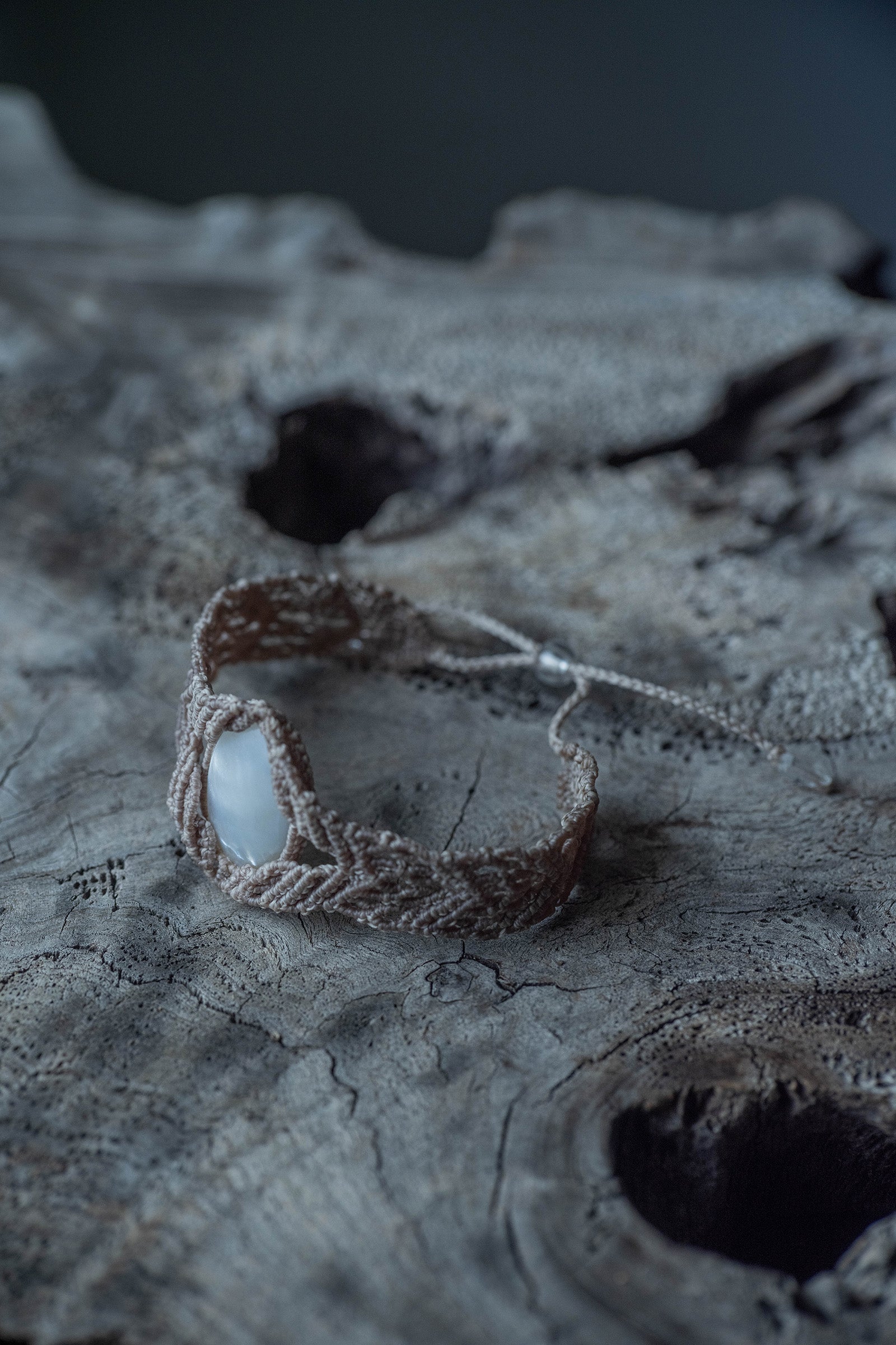 macrame bracelet  pearl