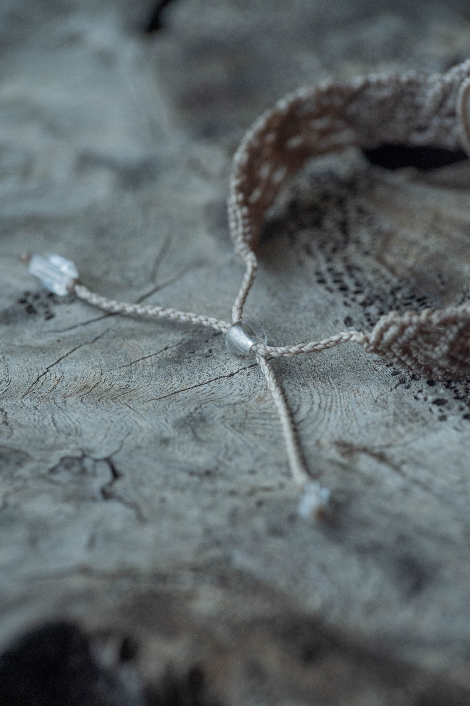 macrame bracelet  pearl