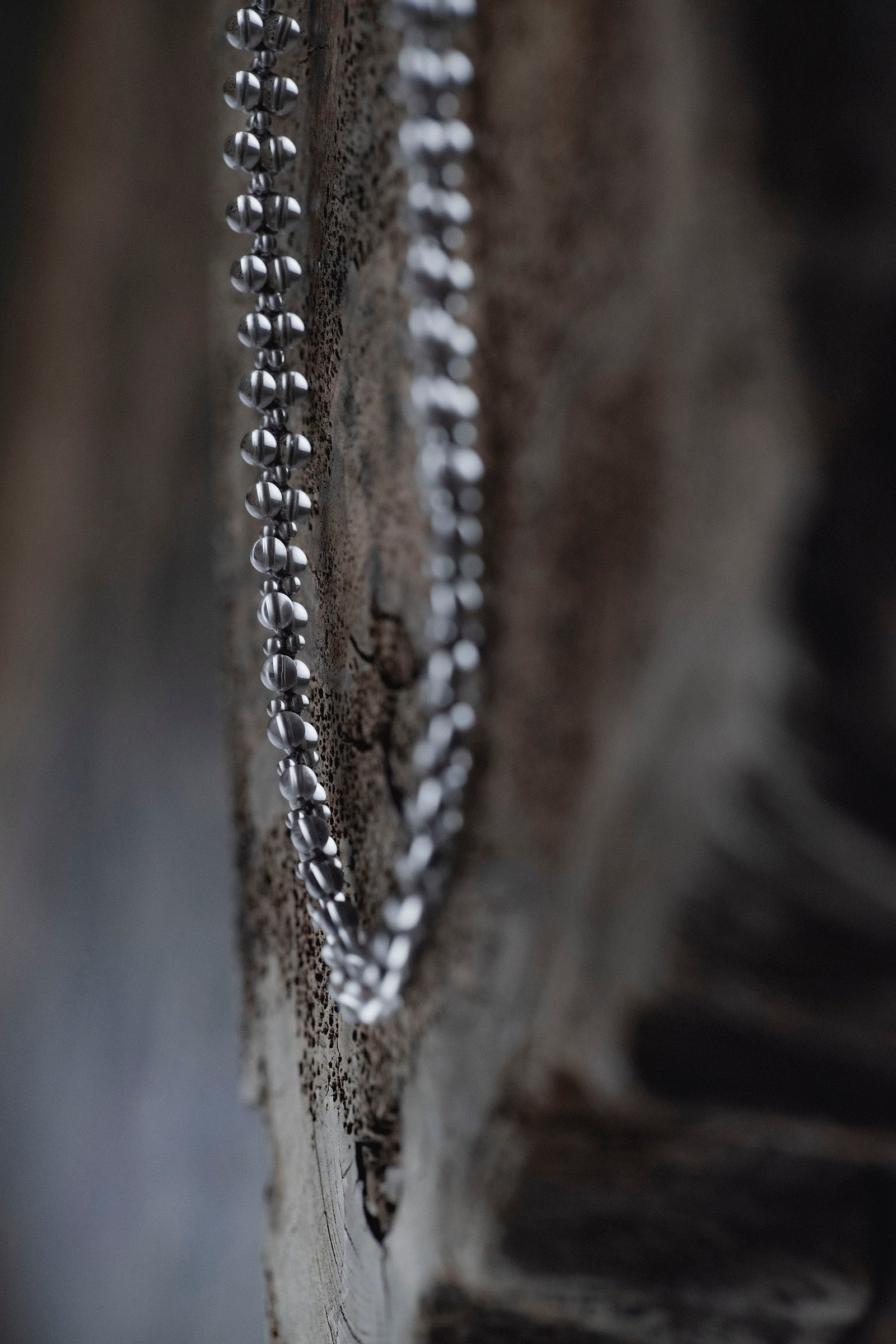 crystal beads necklace  flat