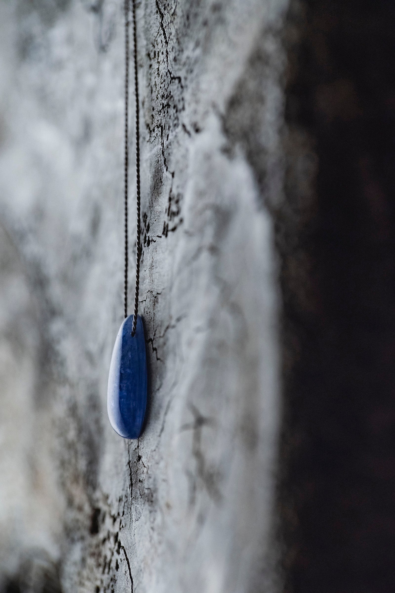 silk cord necklace (elestial quartz)