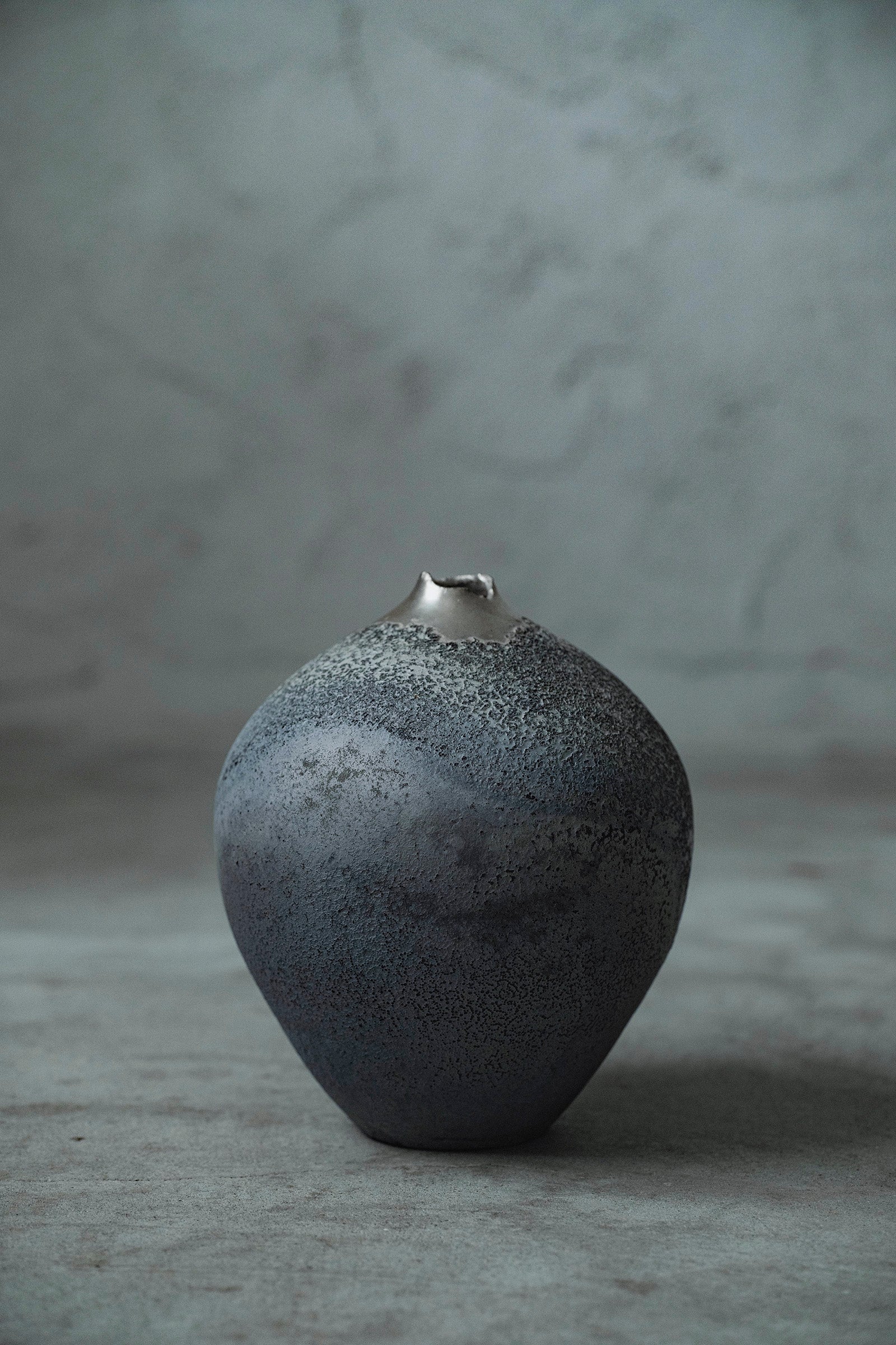 Ryuta Fukumura Silver Carbide Flower Vase 57