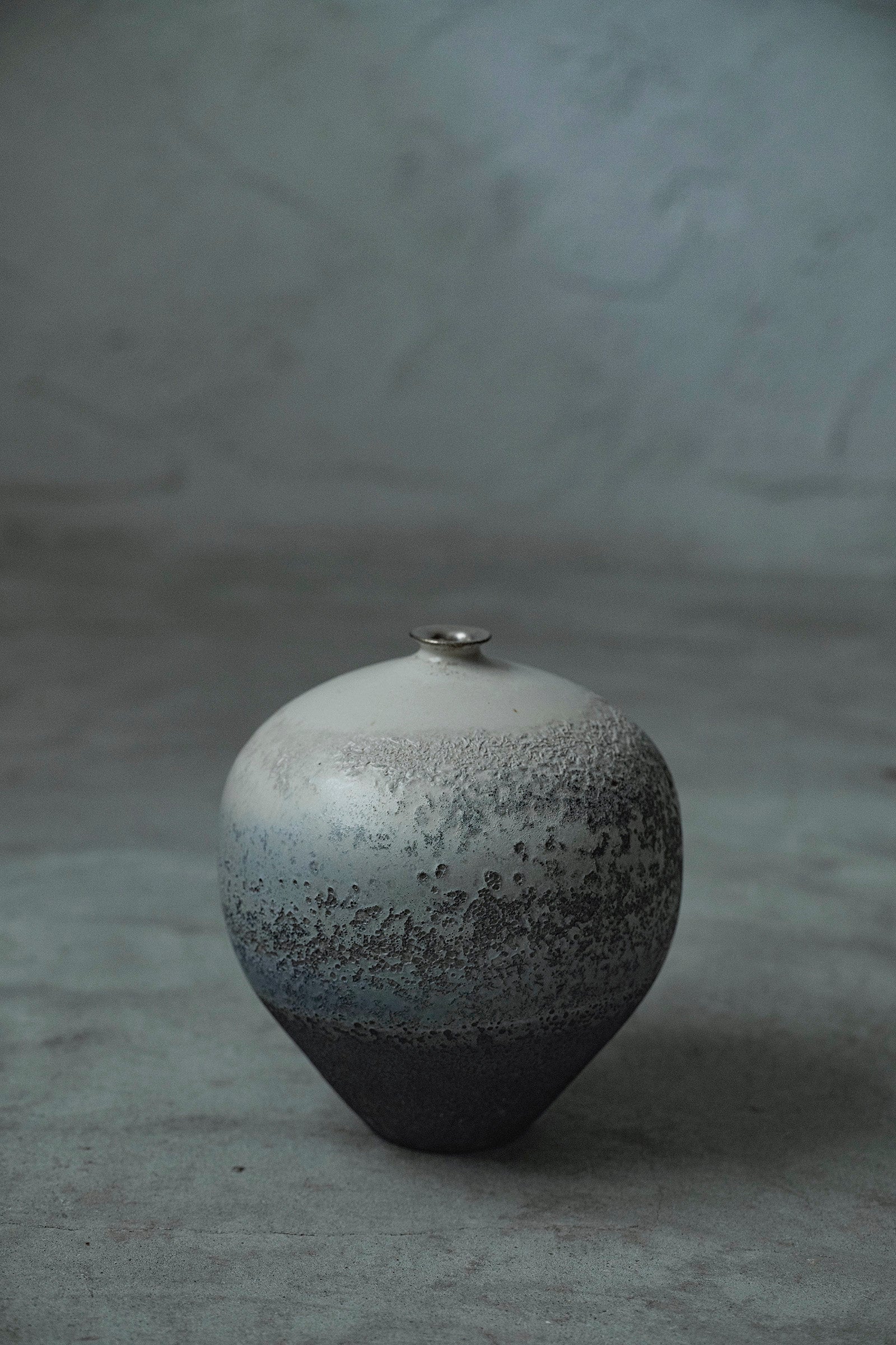 Ryuta Fukumura Silver Carbide Flower Vase 57