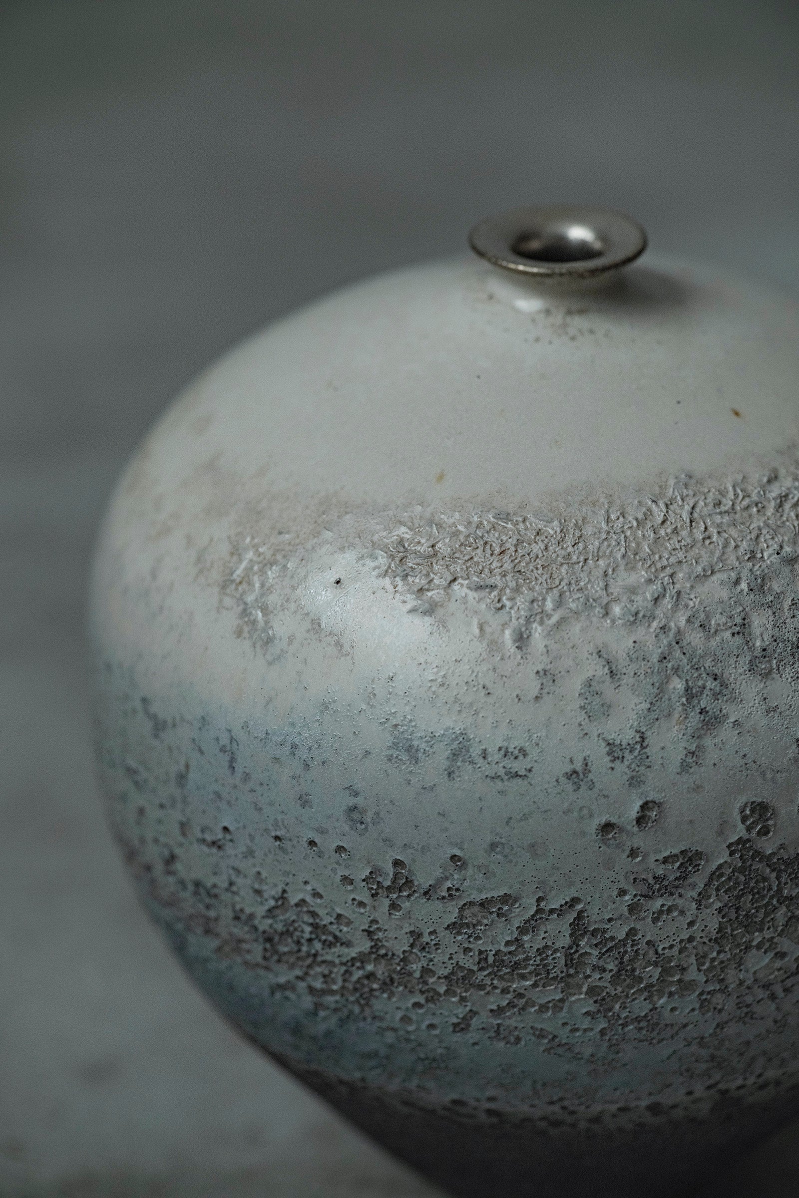 Ryuta Fukumura Silver Carbide Flower Vase 57