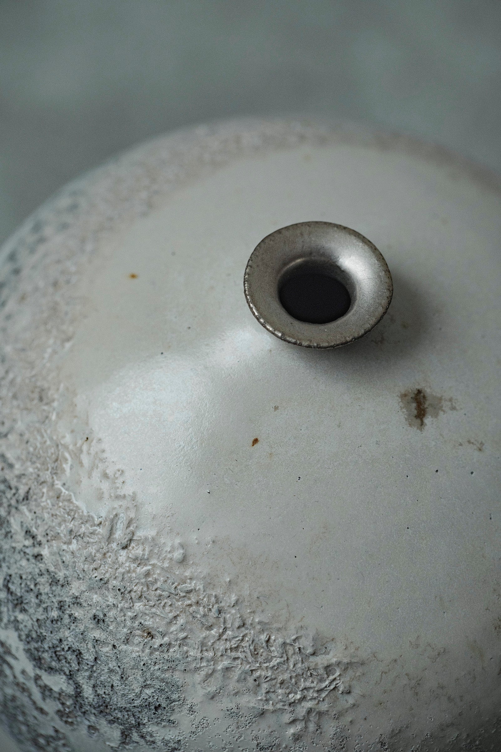 Ryuta Fukumura Silver Carbide Flower Vase 57