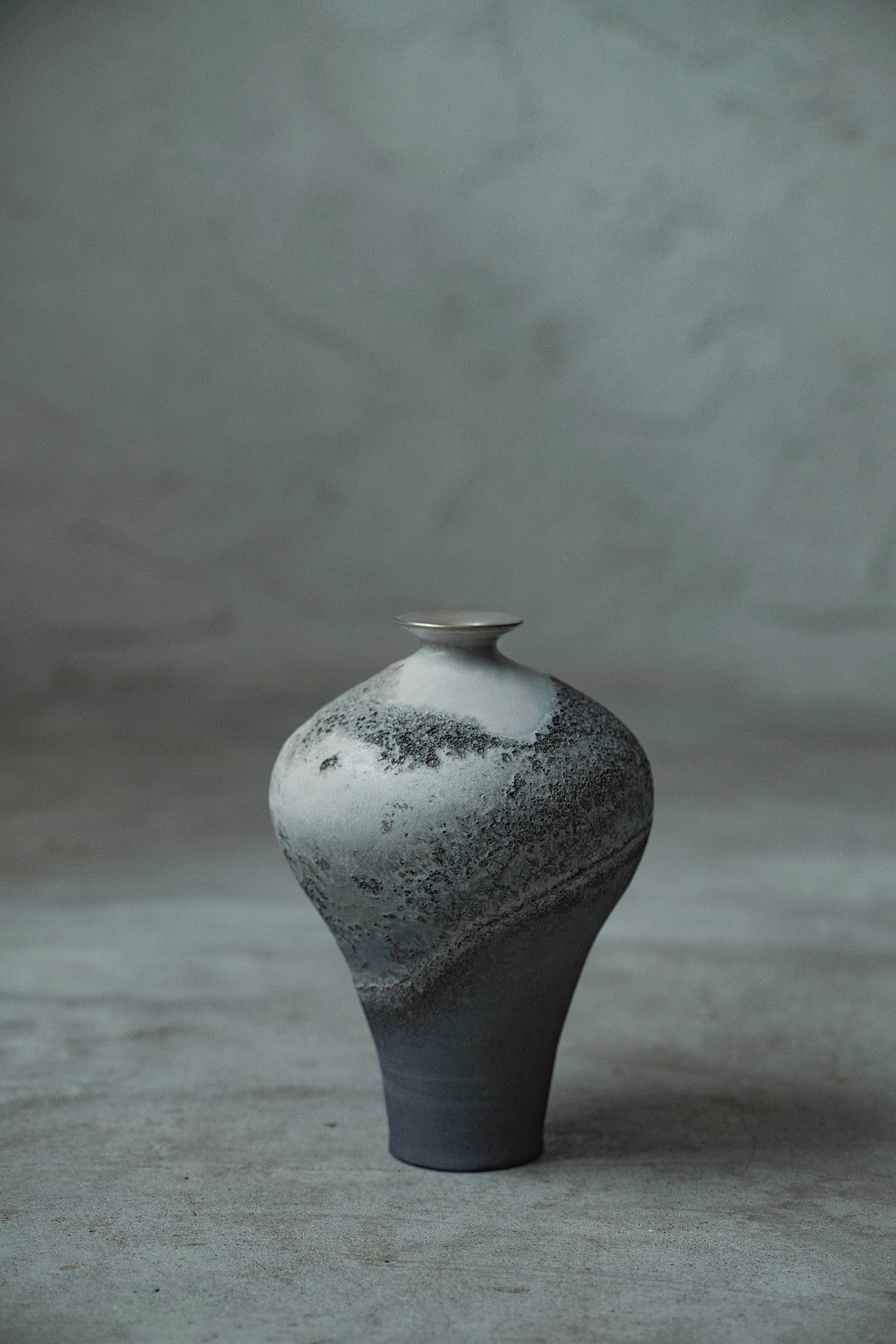 Ryuta Fukumura Silver Carbide Flower Vase 57