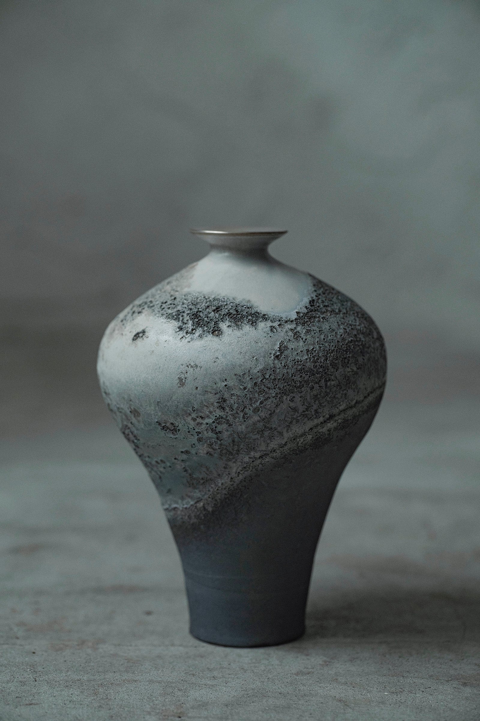 Ryuta Fukumura Silver Carbide Flower Vase 57