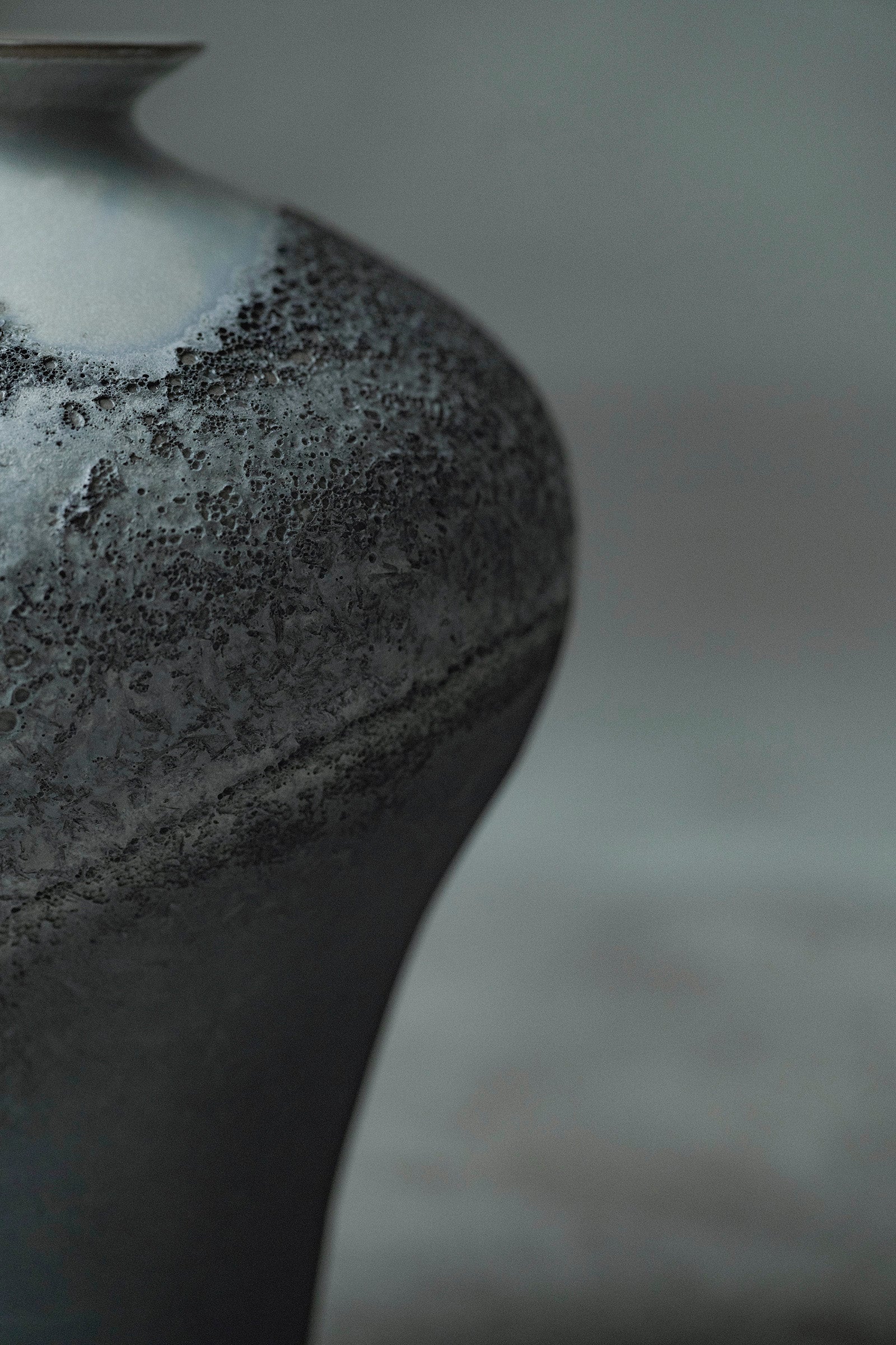 Ryuta Fukumura Silver Carbide Flower Vase 57