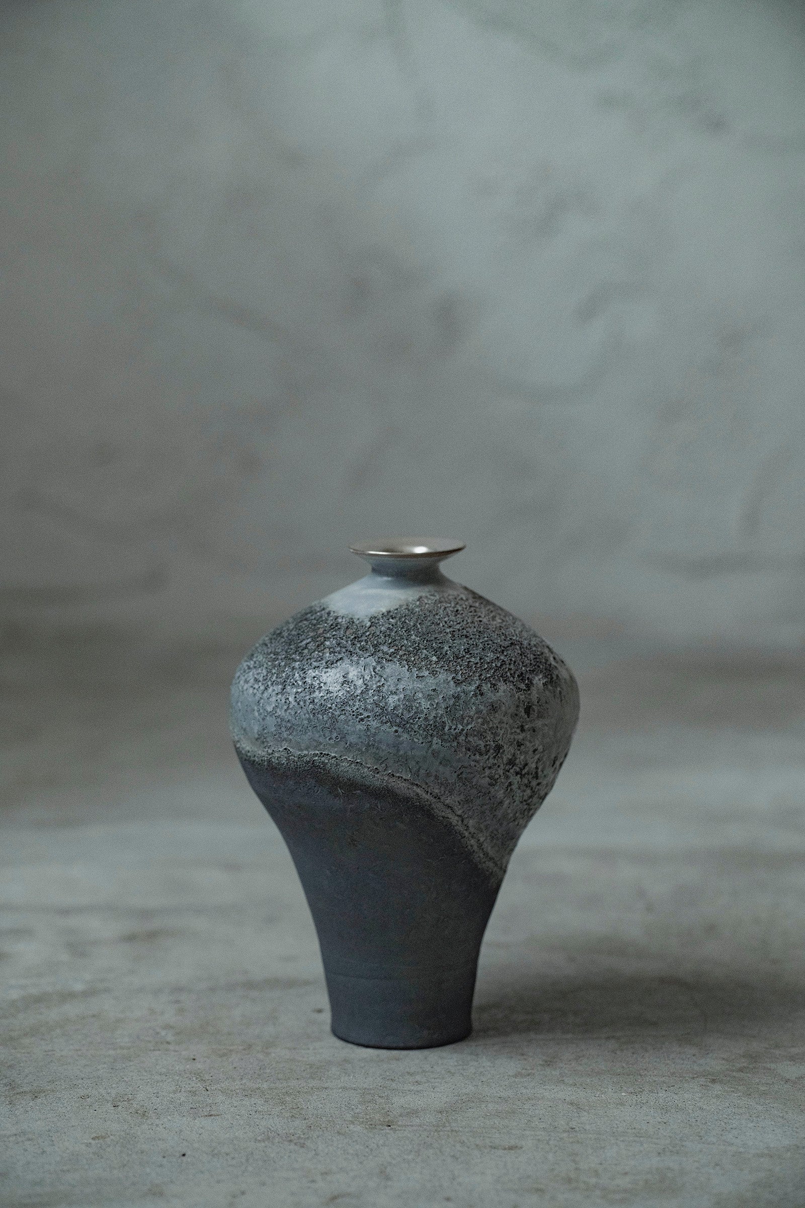 Ryuta Fukumura Silver Carbide Flower Vase 57