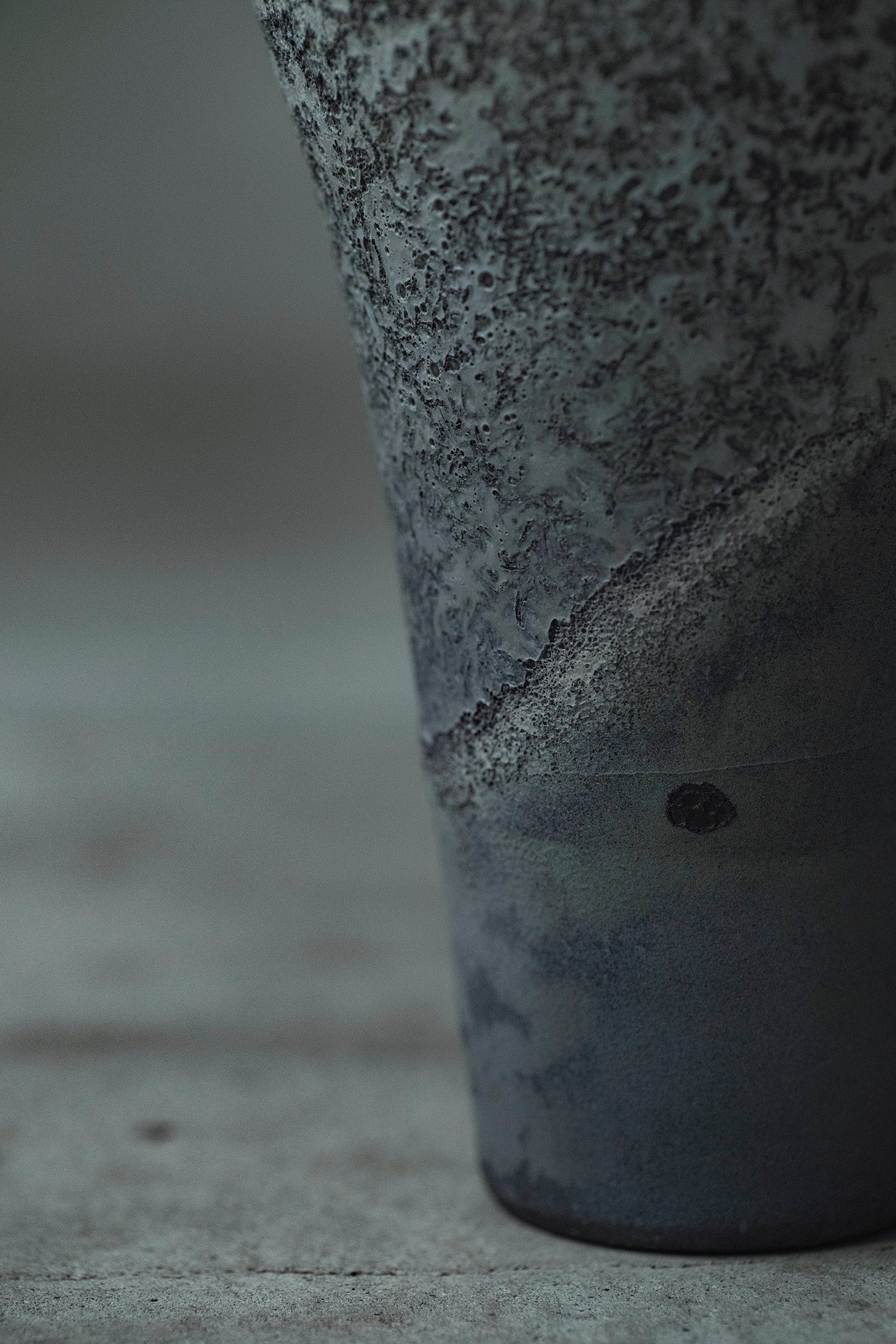 Ryuta Fukumura Silver Carbide Flower Vase 57
