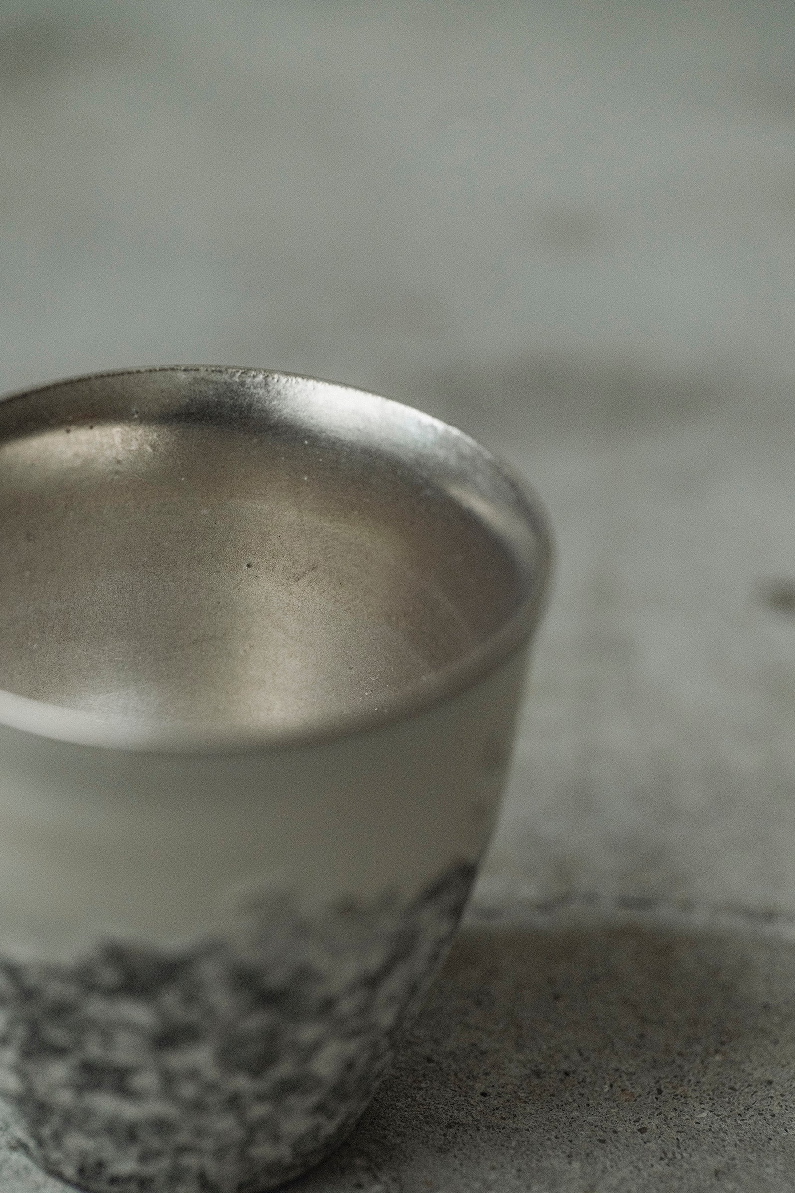 Ryuta Fukumura Silver Carbide Flower Vase 57