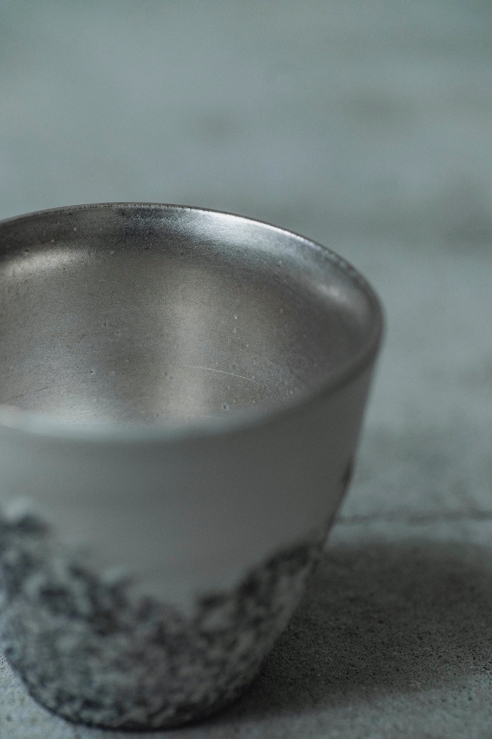 Ryuta Fukumura Silver Carbide Flower Vase 57