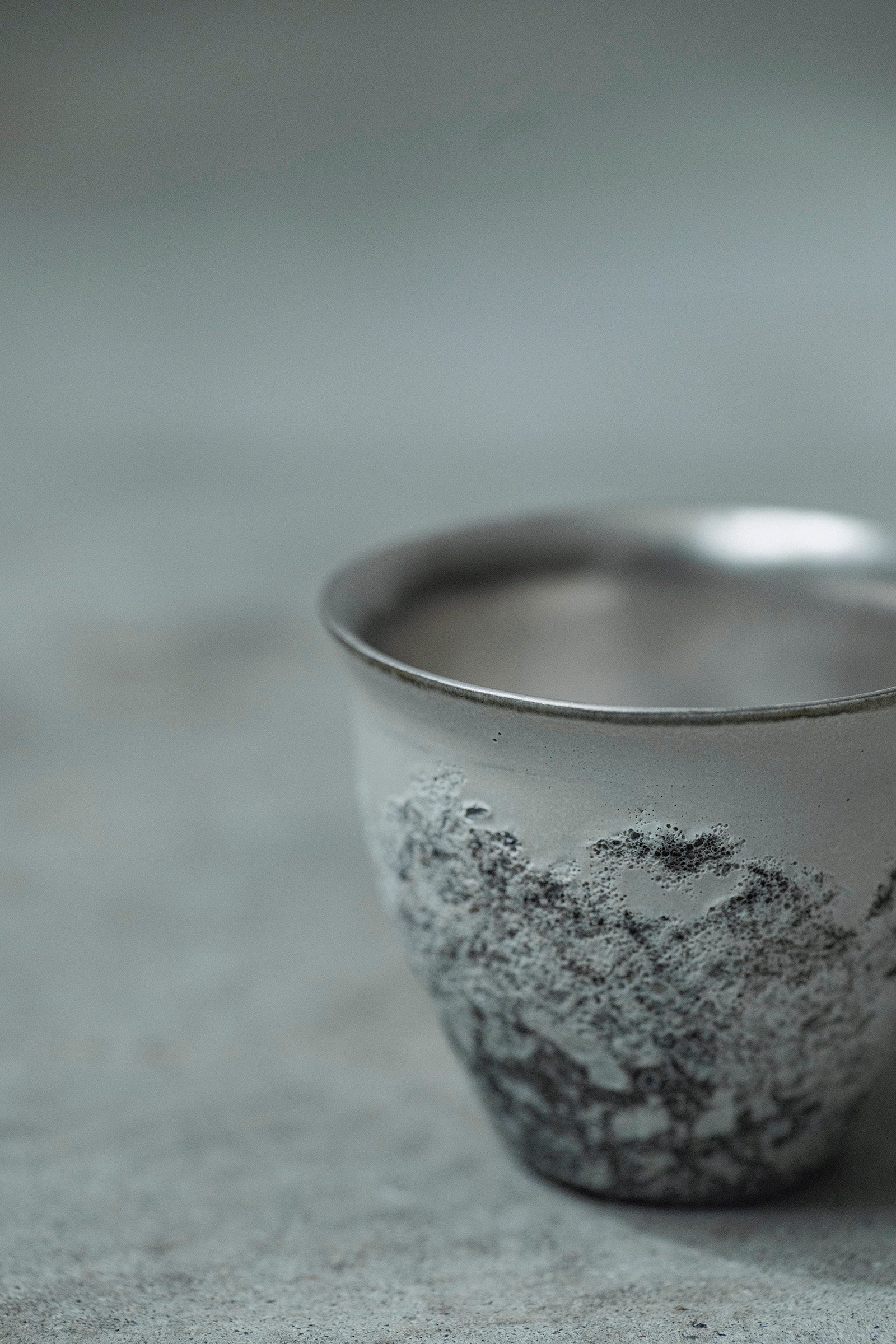 Ryuta Fukumura Silver Carbide Flower Vase 57