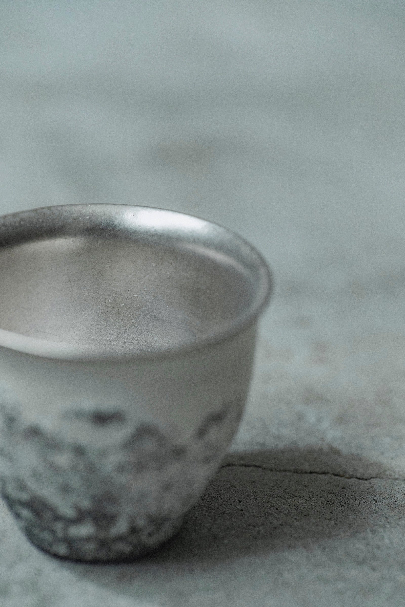 Ryuta Fukumura Silver Carbide Flower Vase 57