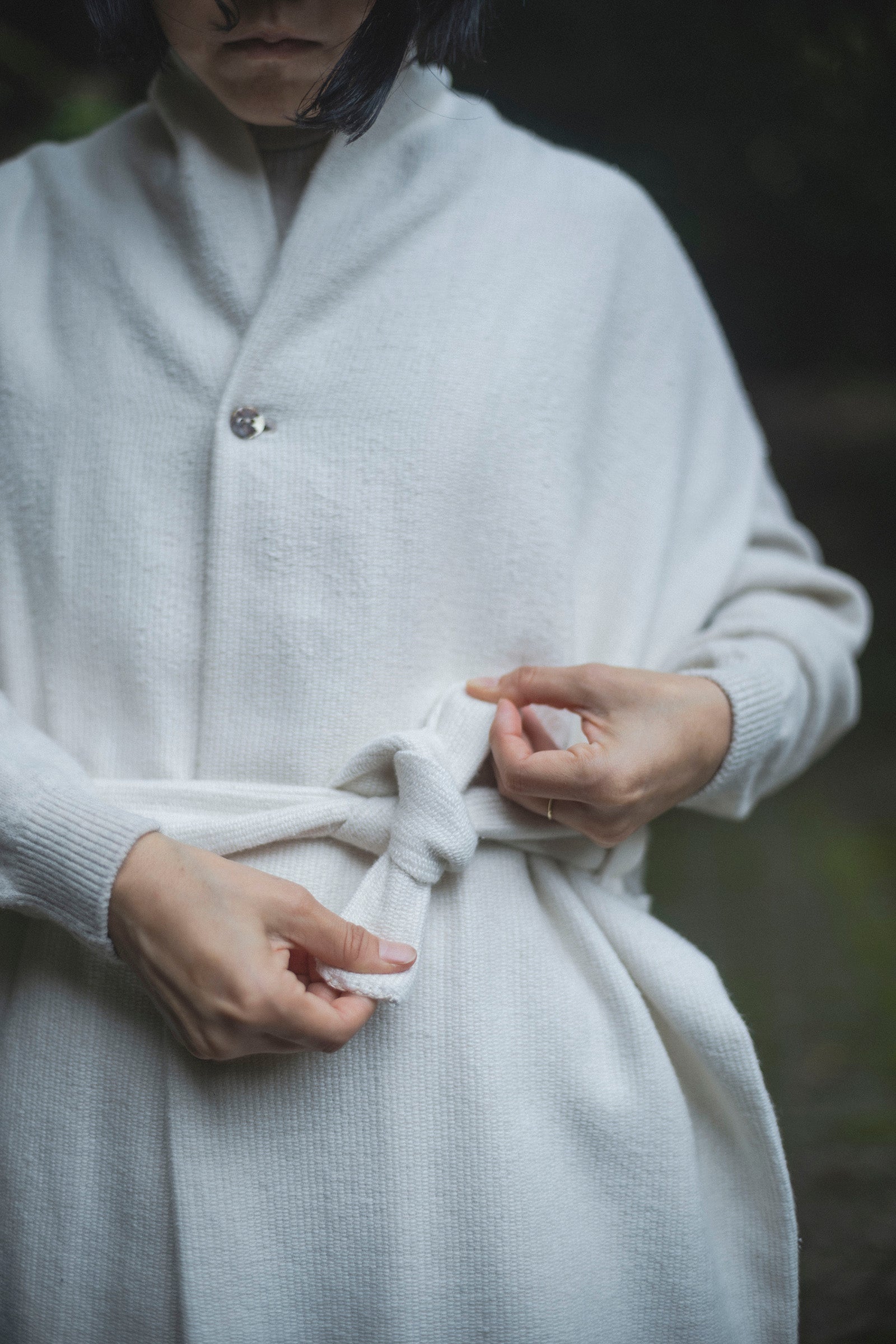 居相　百八十一　白百合手紡木綿羽織　
