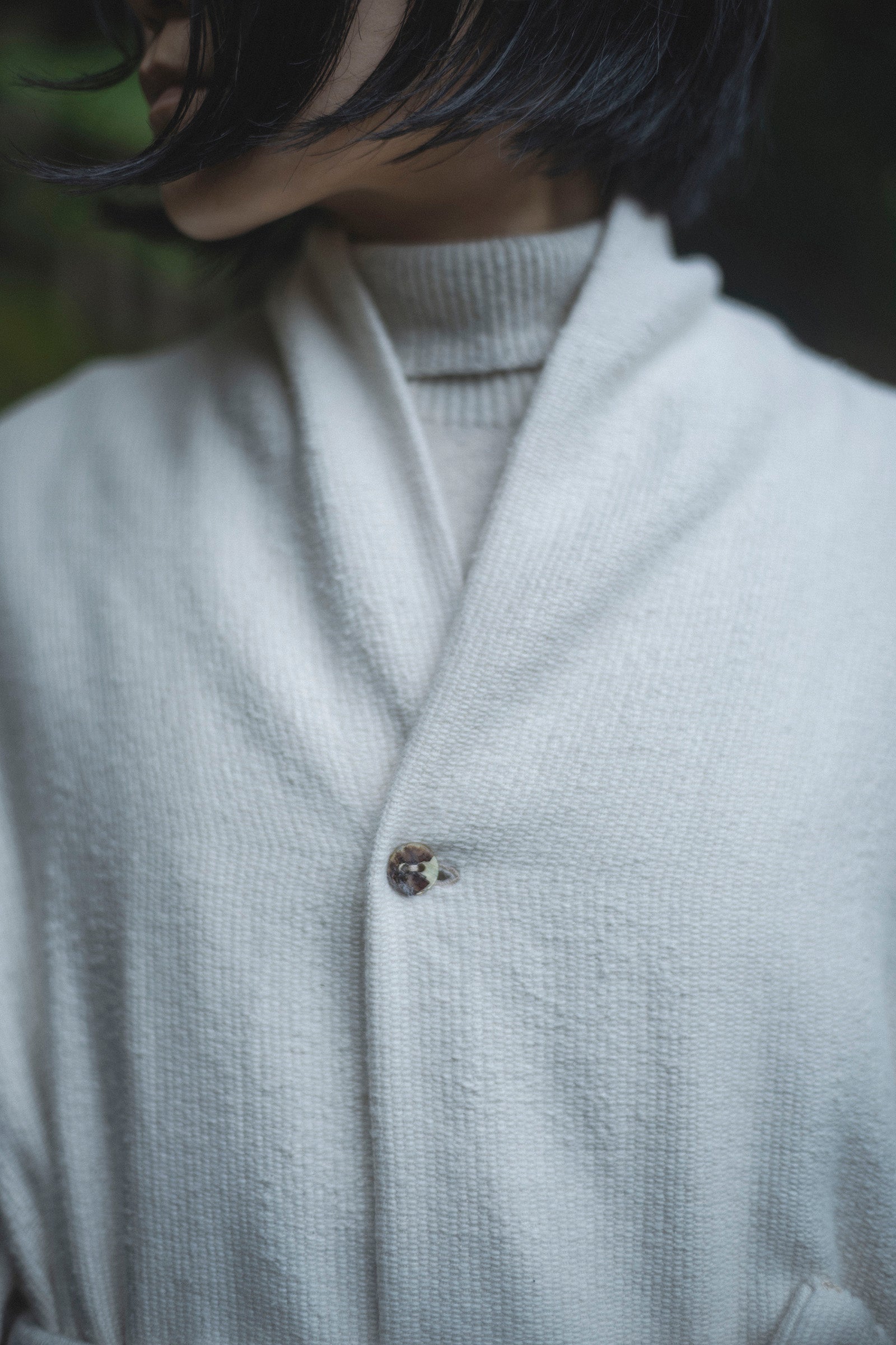 居相　百八十一　白百合手紡木綿羽織　