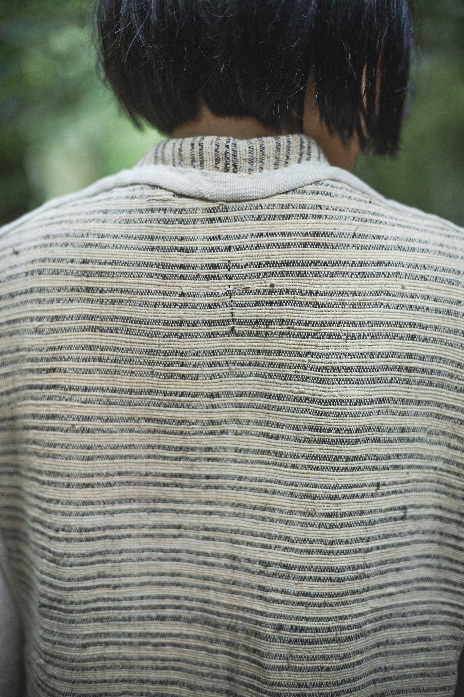 居相　百七十九　火草麻縞文羽織　　　　