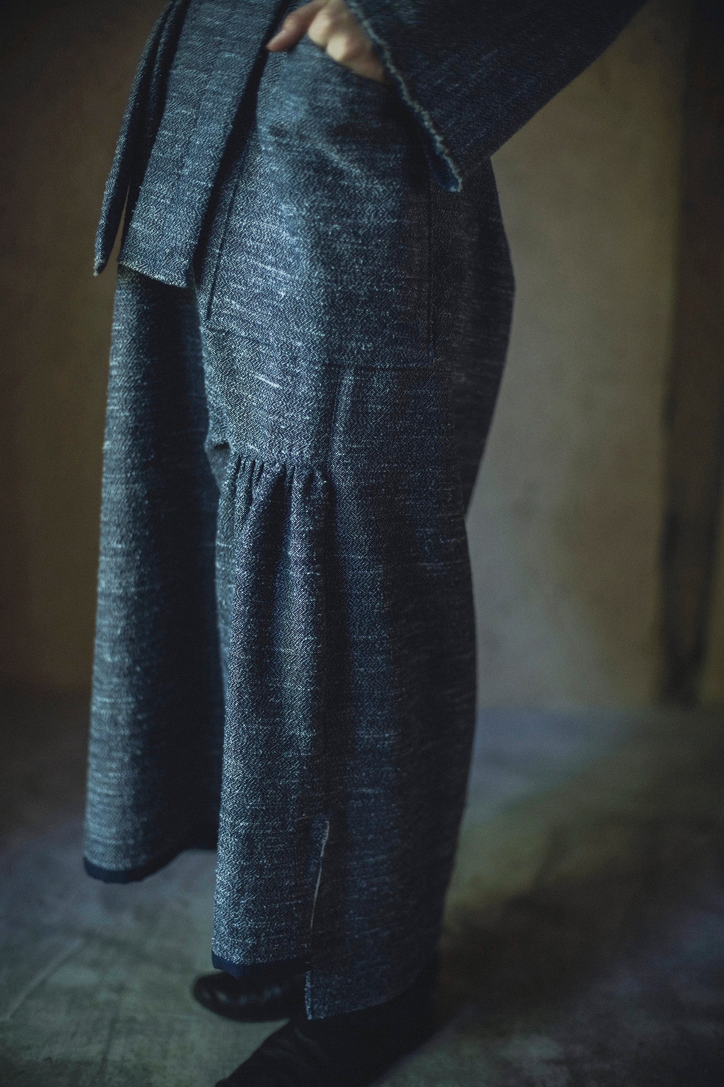 居相 百四十五 青耀毛絹長襟身衣　　　　　