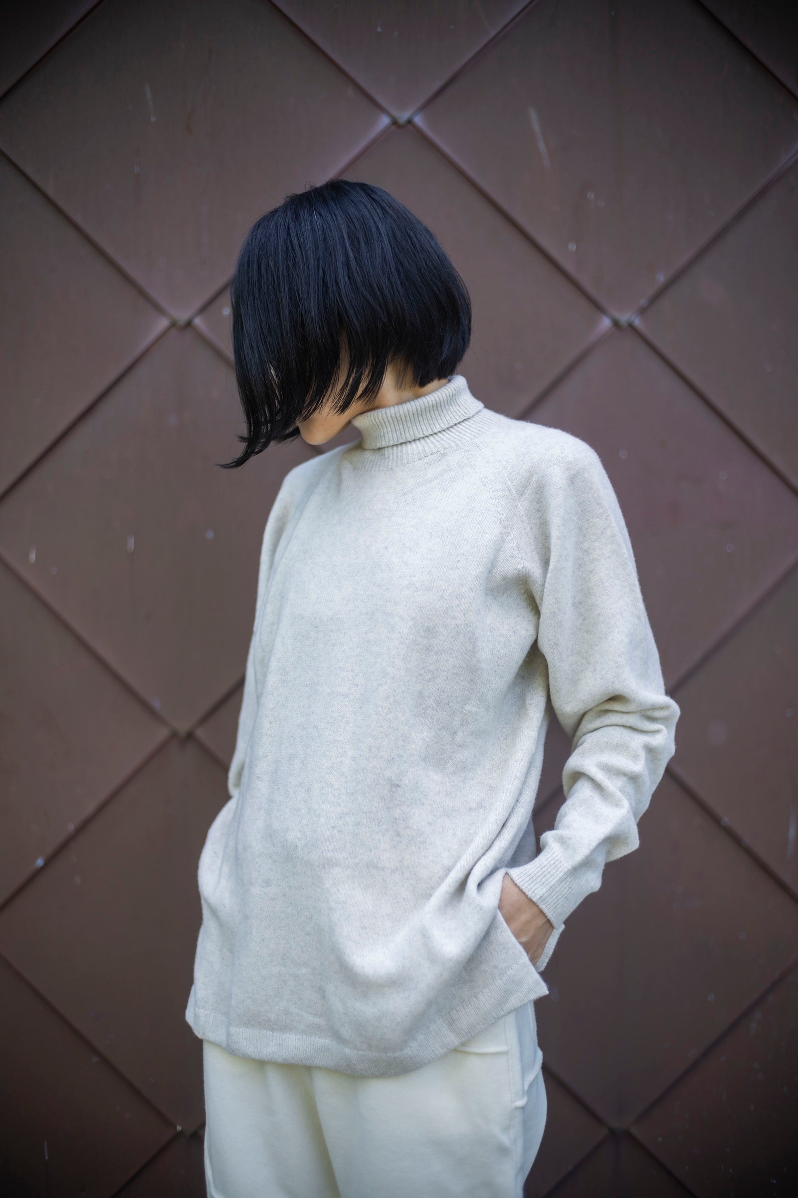 MITTAN KN-34 ウルグアイウールタートルセーター