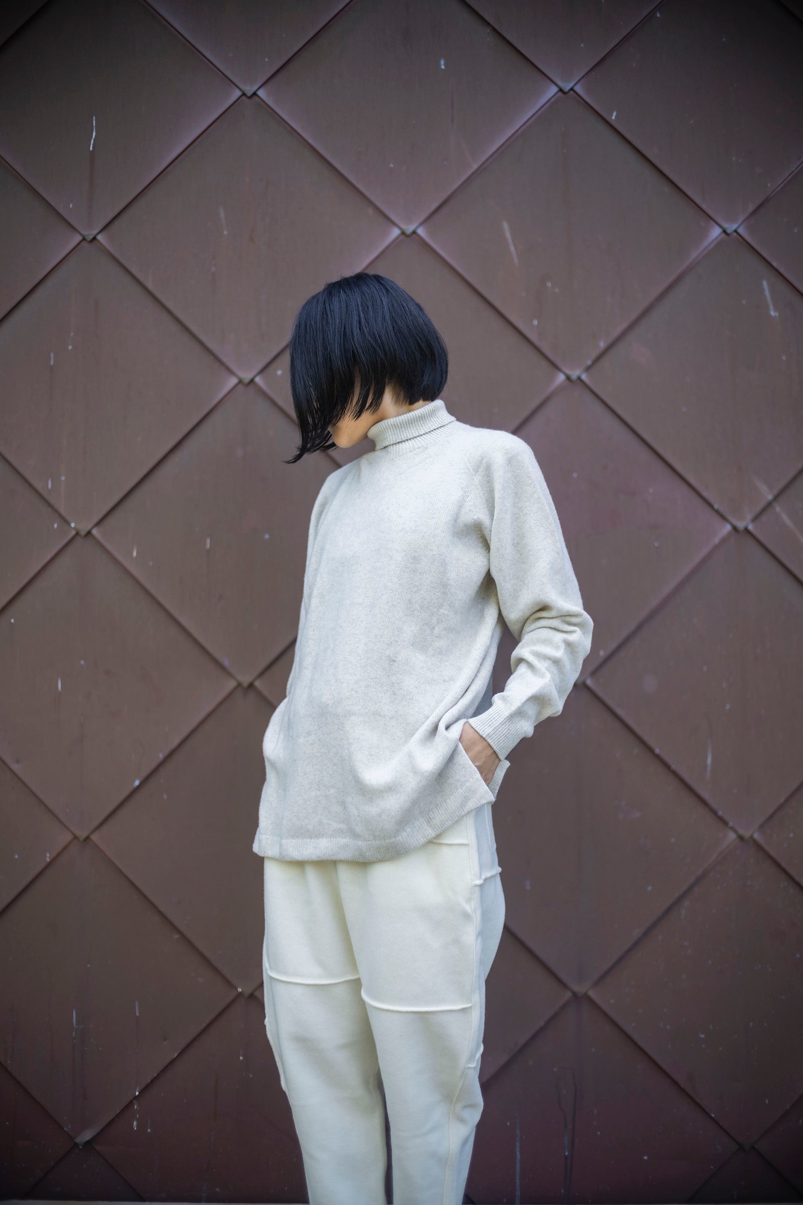 MITTAN KN-34 ウルグアイウールタートルセーター