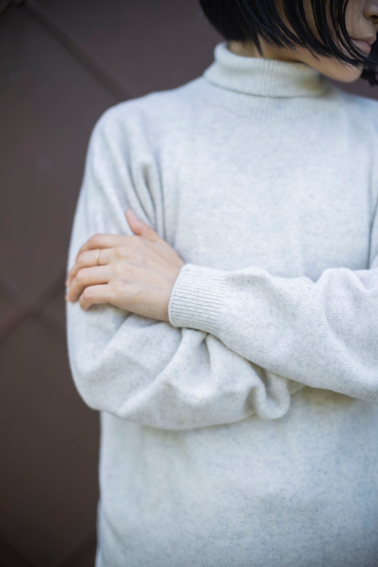 MITTAN KN-34 ウルグアイウールタートルセーター