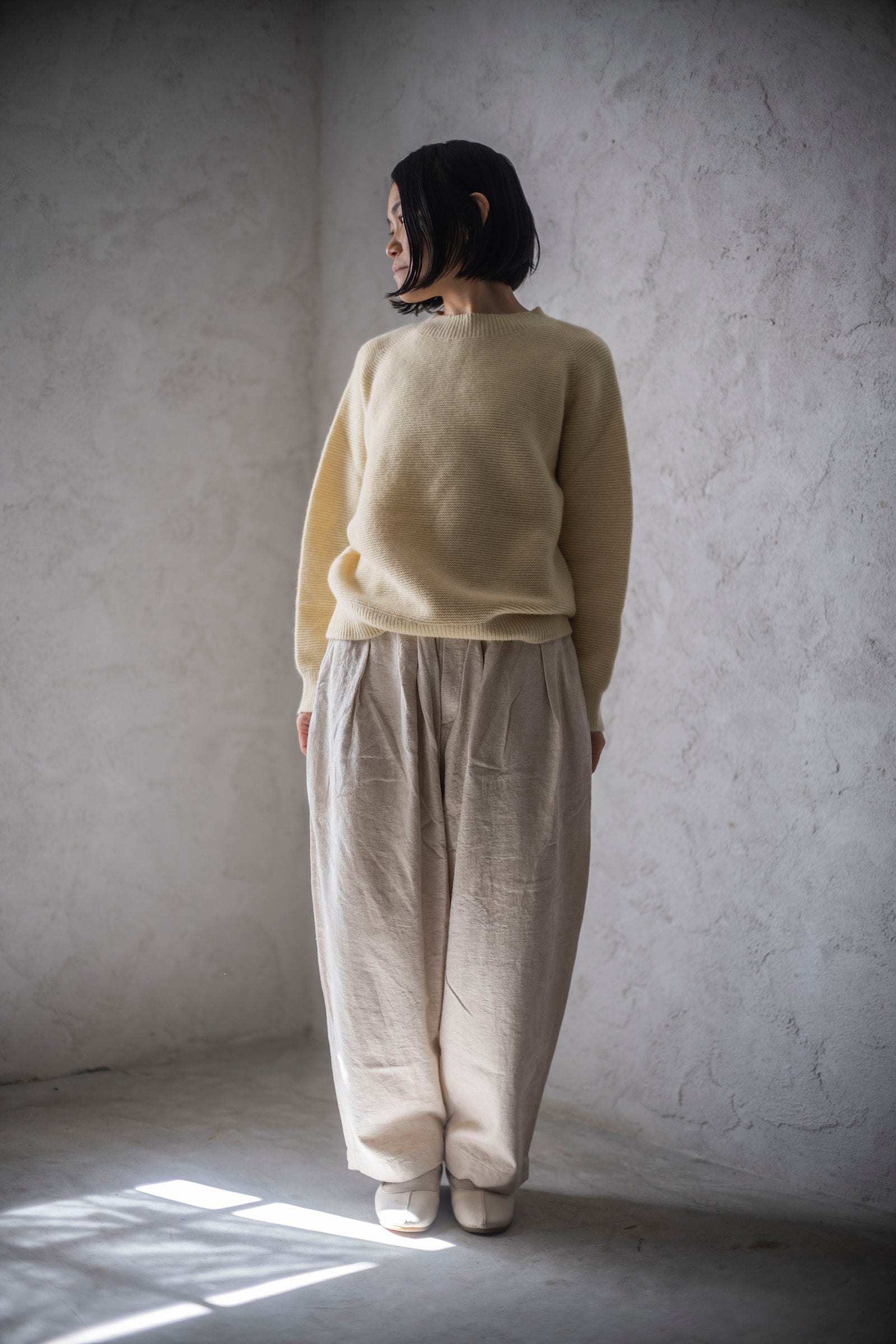 MITTAN PT-90 綿絹麻ジャカードパンツ