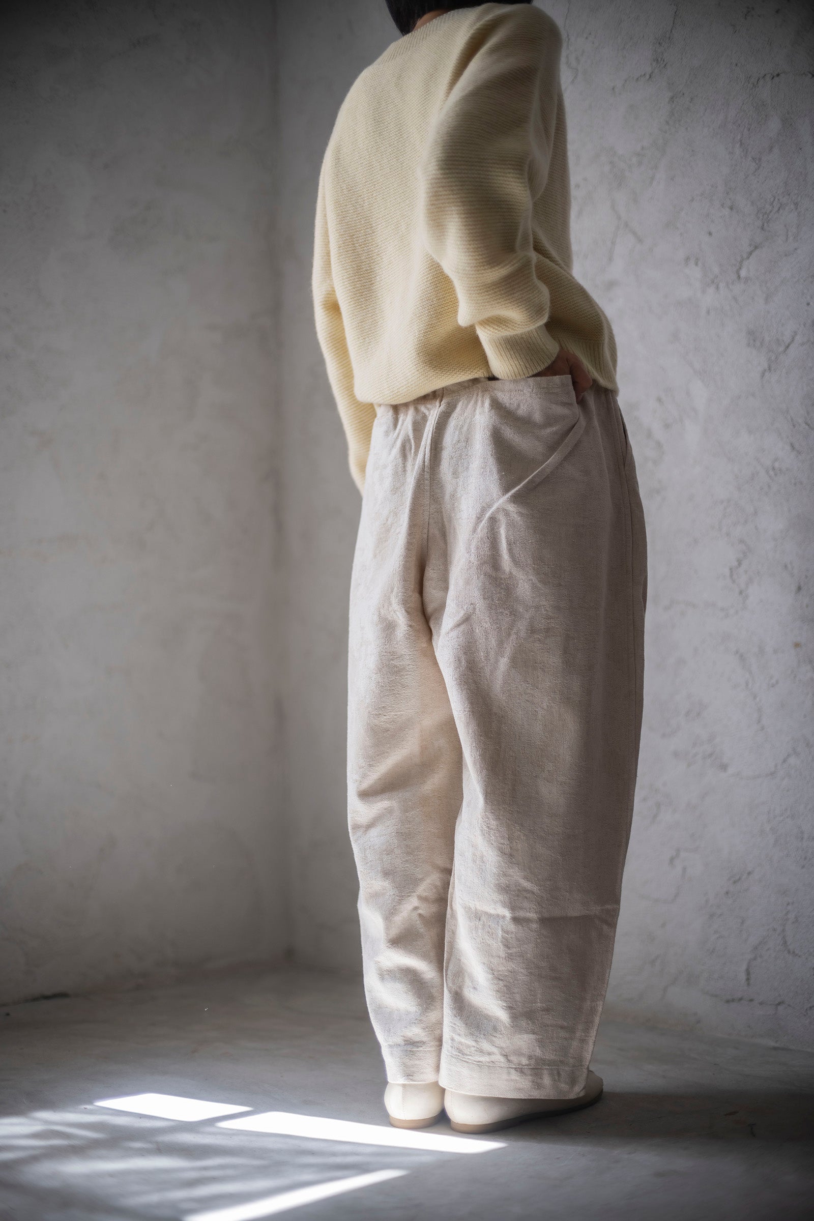 MITTAN PT-90 綿絹麻ジャカードパンツ