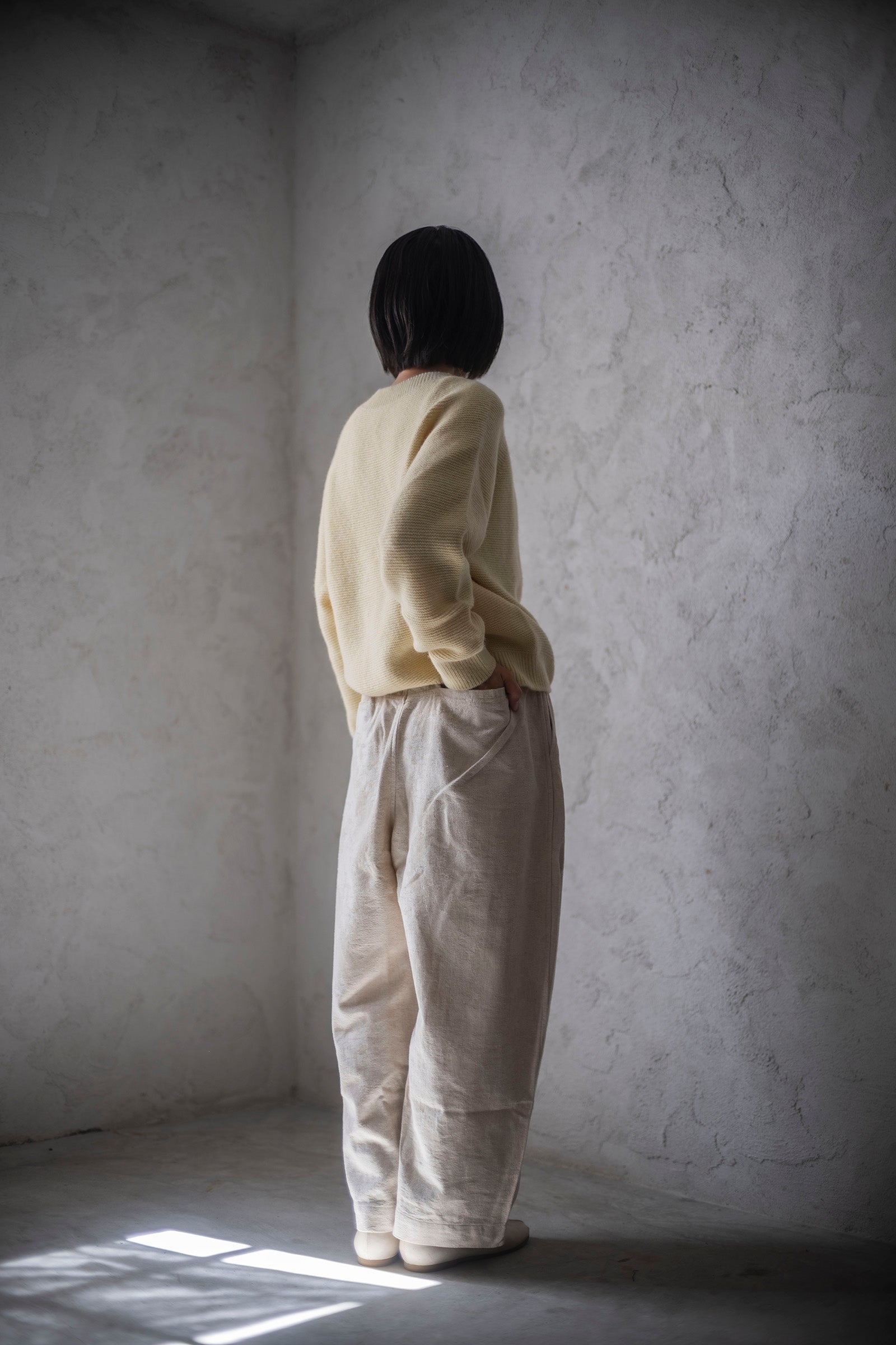 MITTAN PT-90 綿絹麻ジャカードパンツ