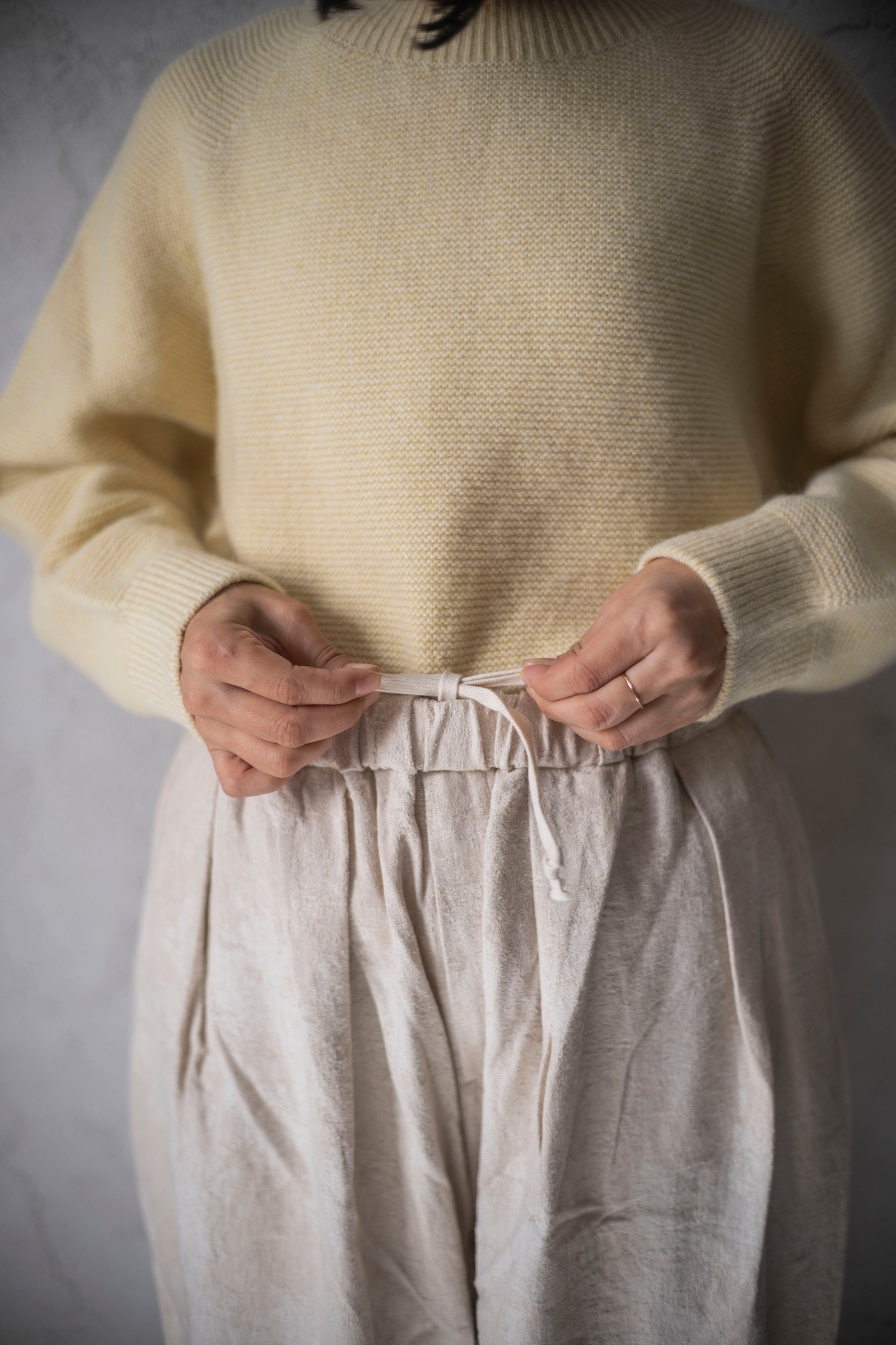 MITTAN PT-90 綿絹麻ジャカードパンツ