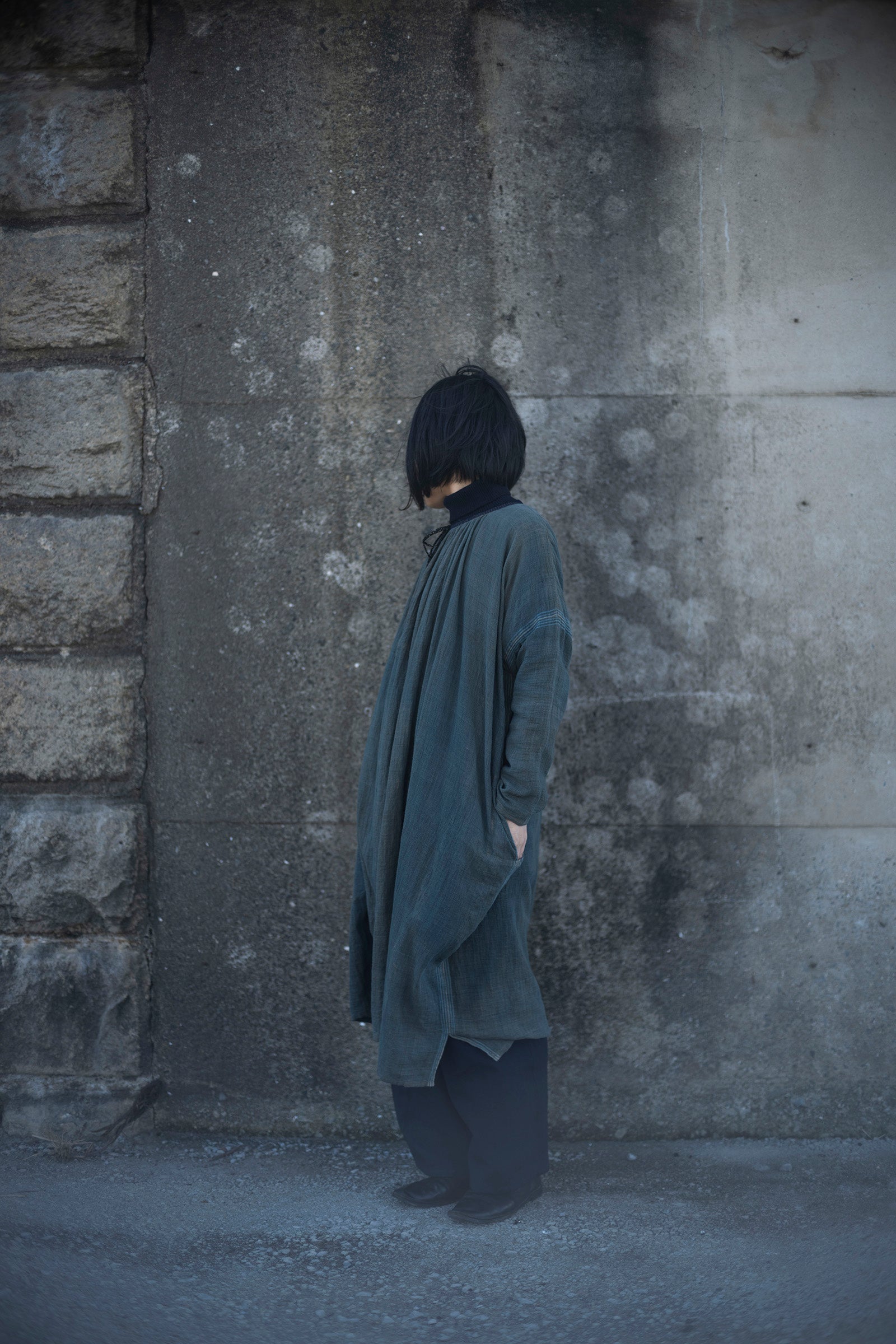 野原   Neck gathered dress 2