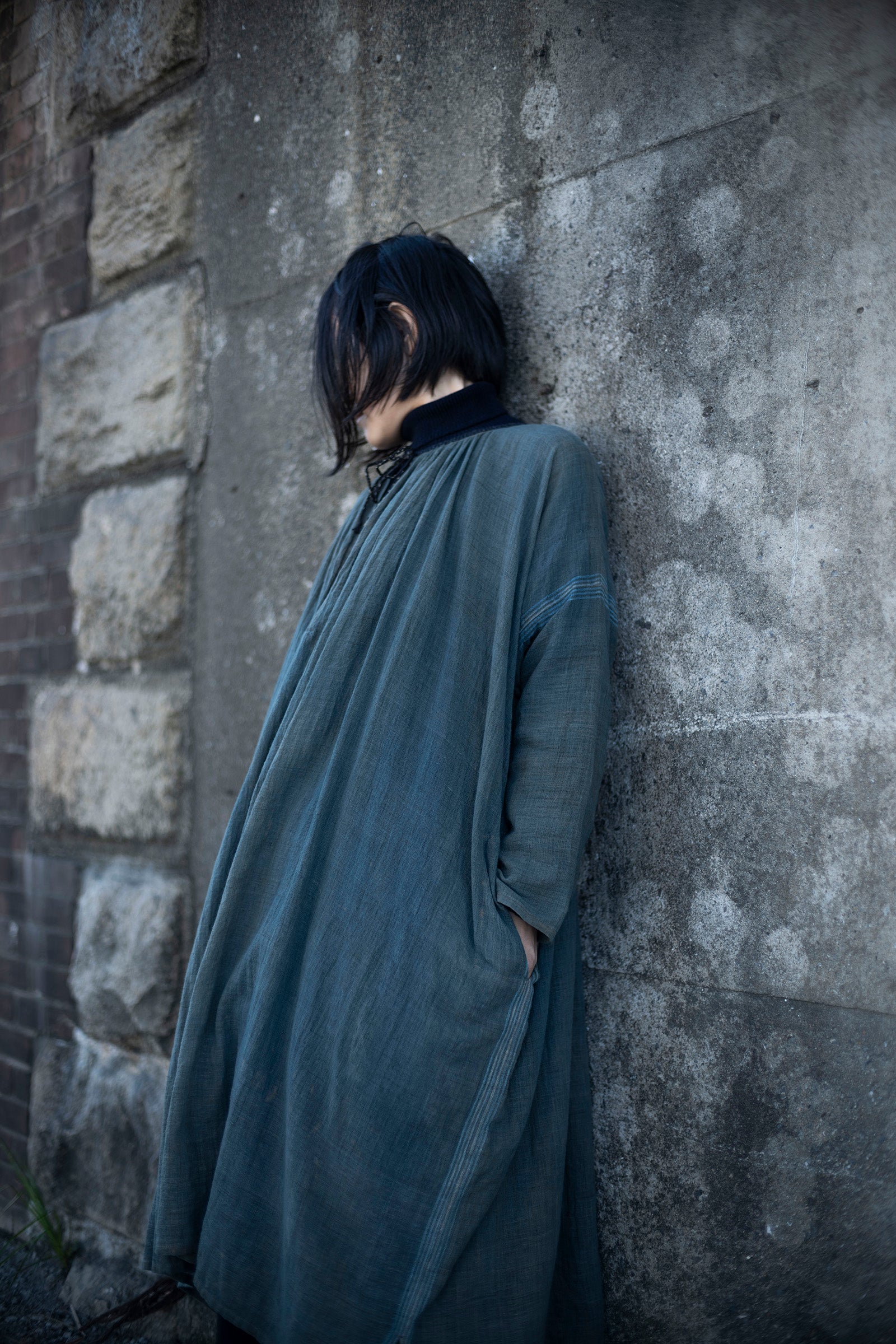 野原   Neck gathered dress 2