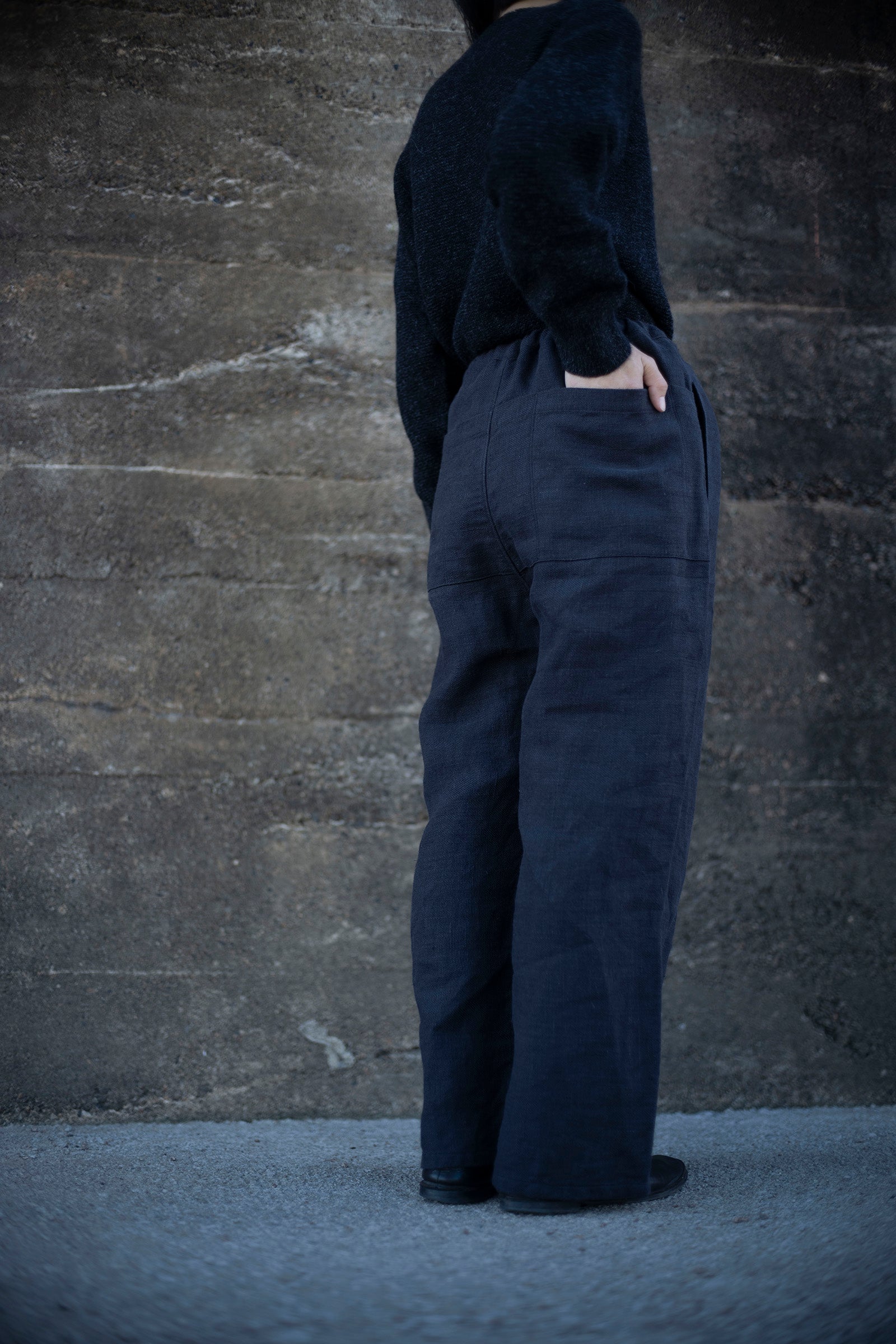 野原  back pocket pants