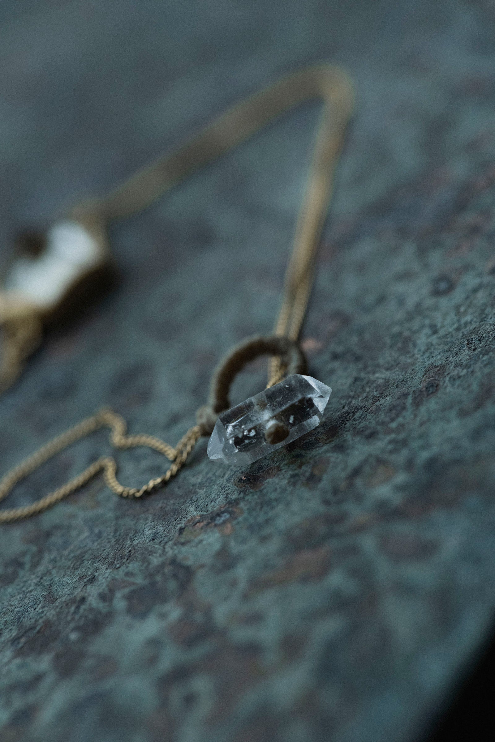 18K hexagon 18K bracelet (rutilated quartz)