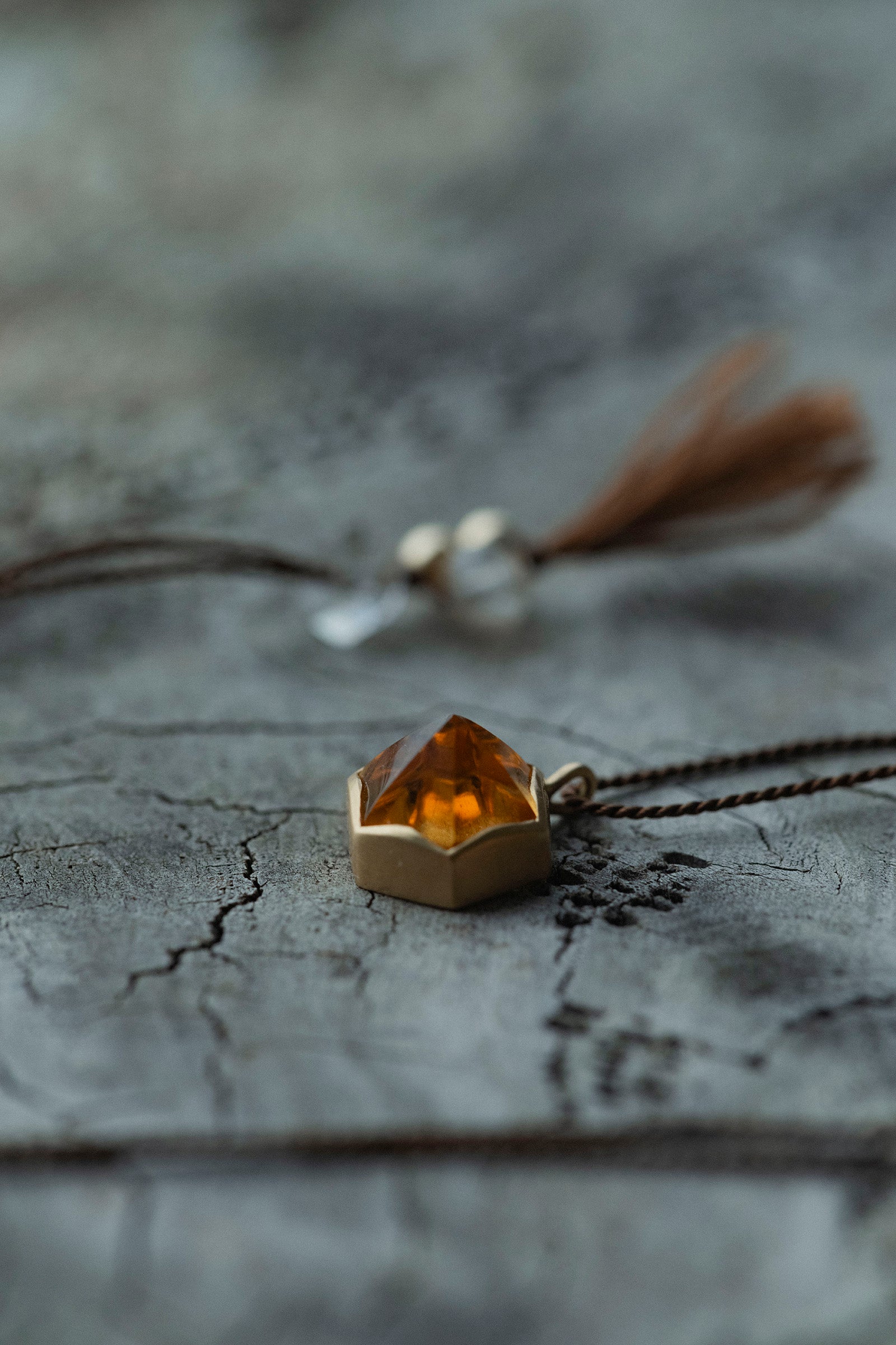 yasuhide ono silk cord necklace