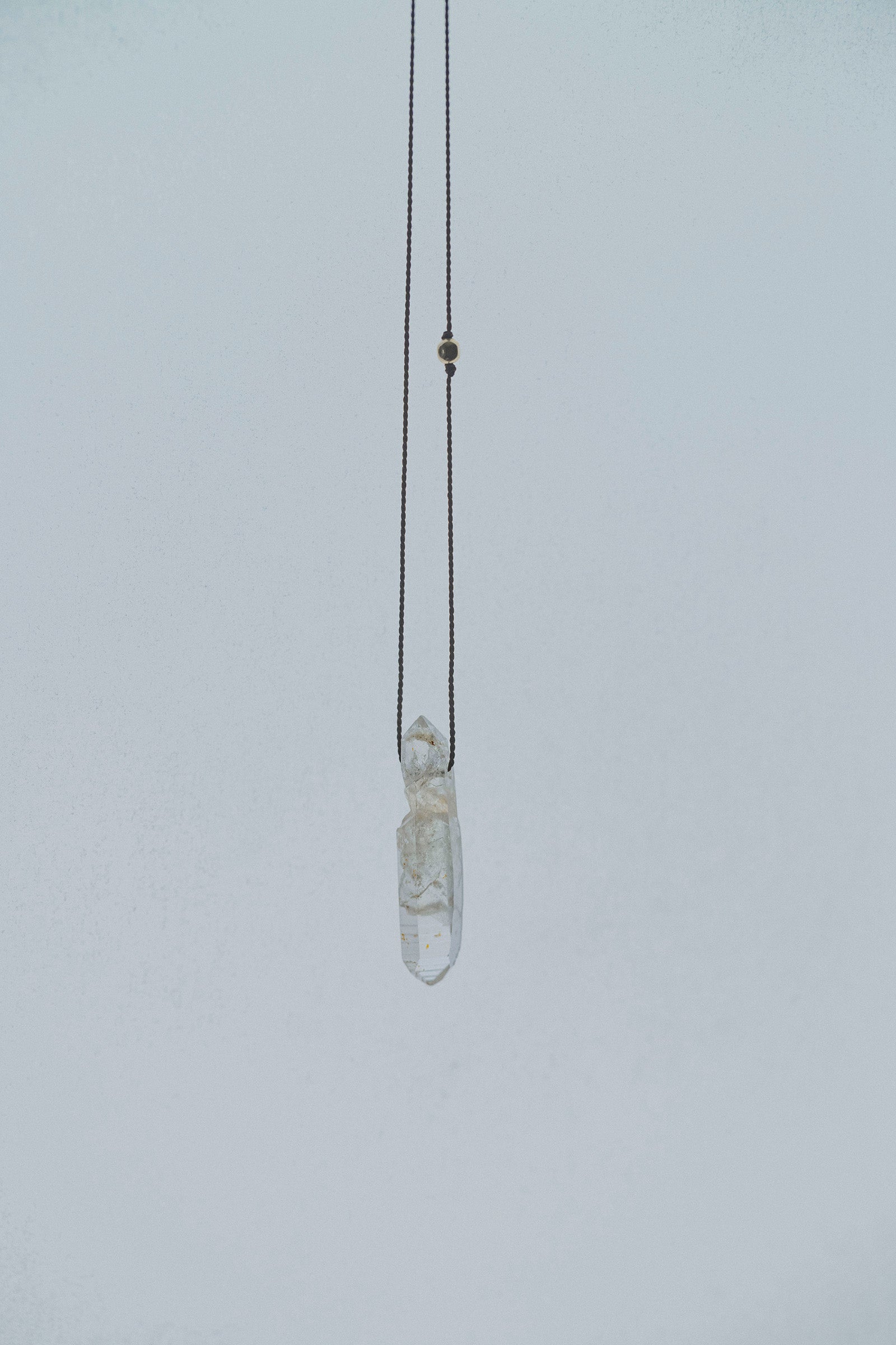 silk cord necklace - 1 (quartz)