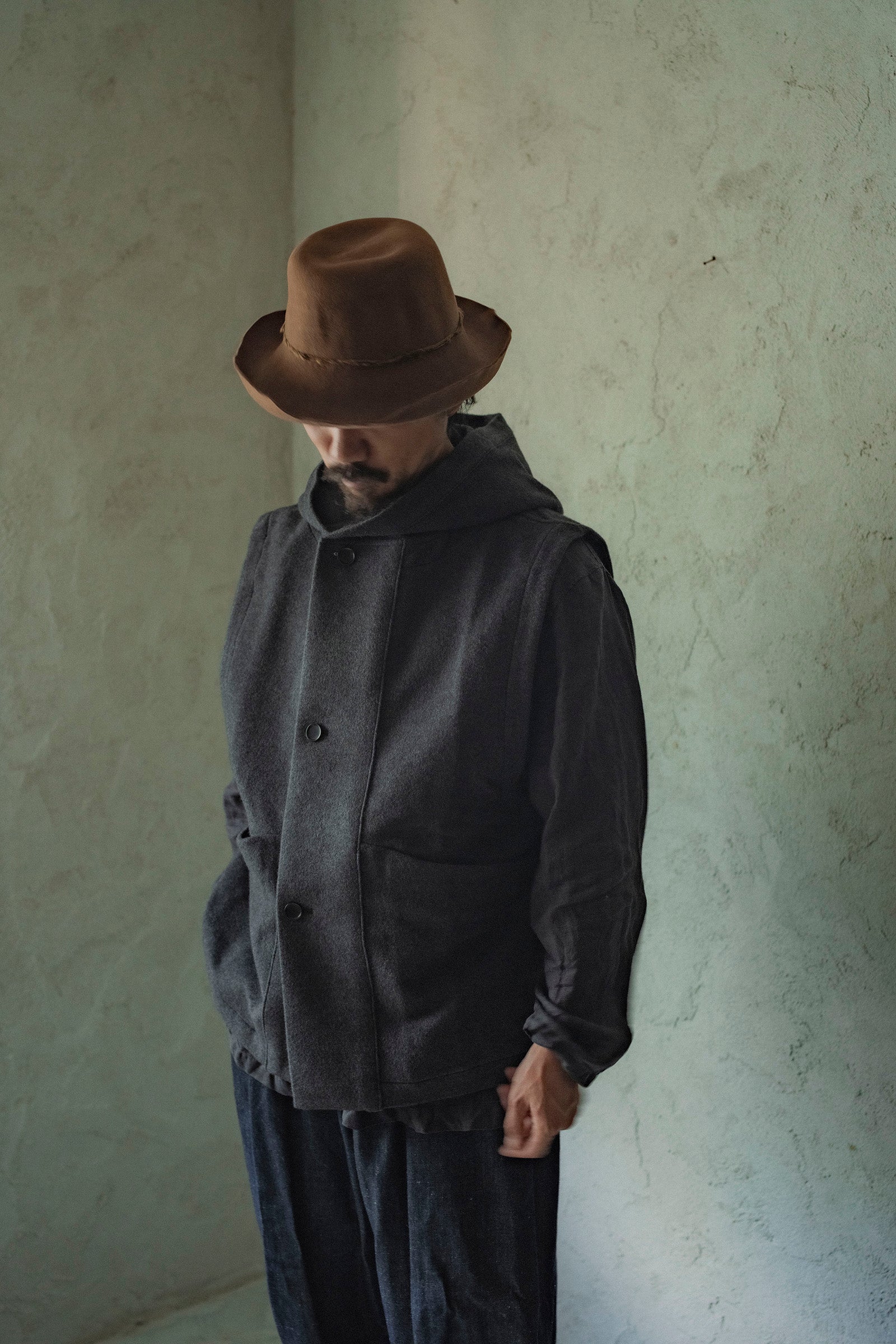 MITTAN JK-61 Wool Alpaca Boa Jacket