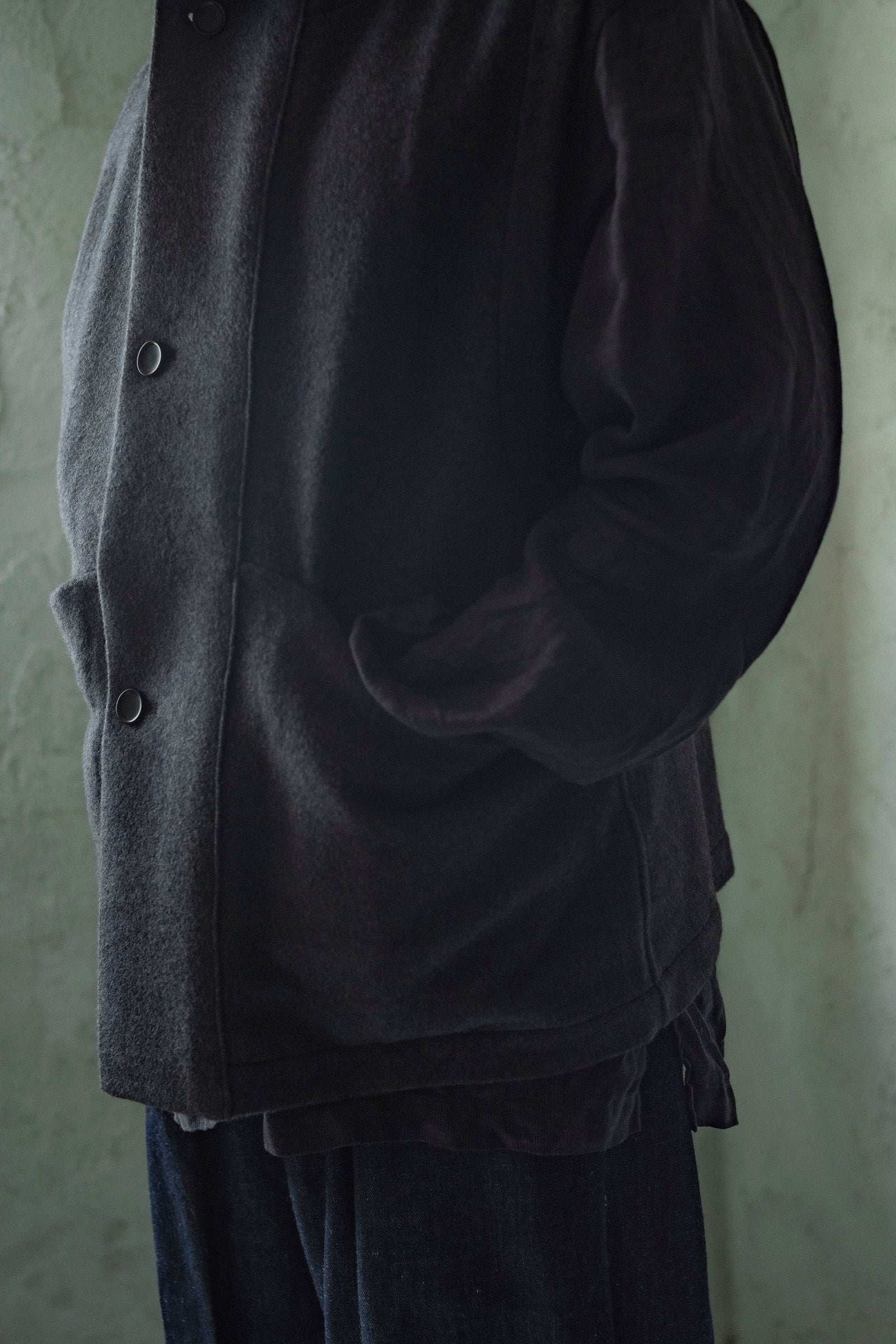 MITTAN JK-61 Wool Alpaca Boa Jacket