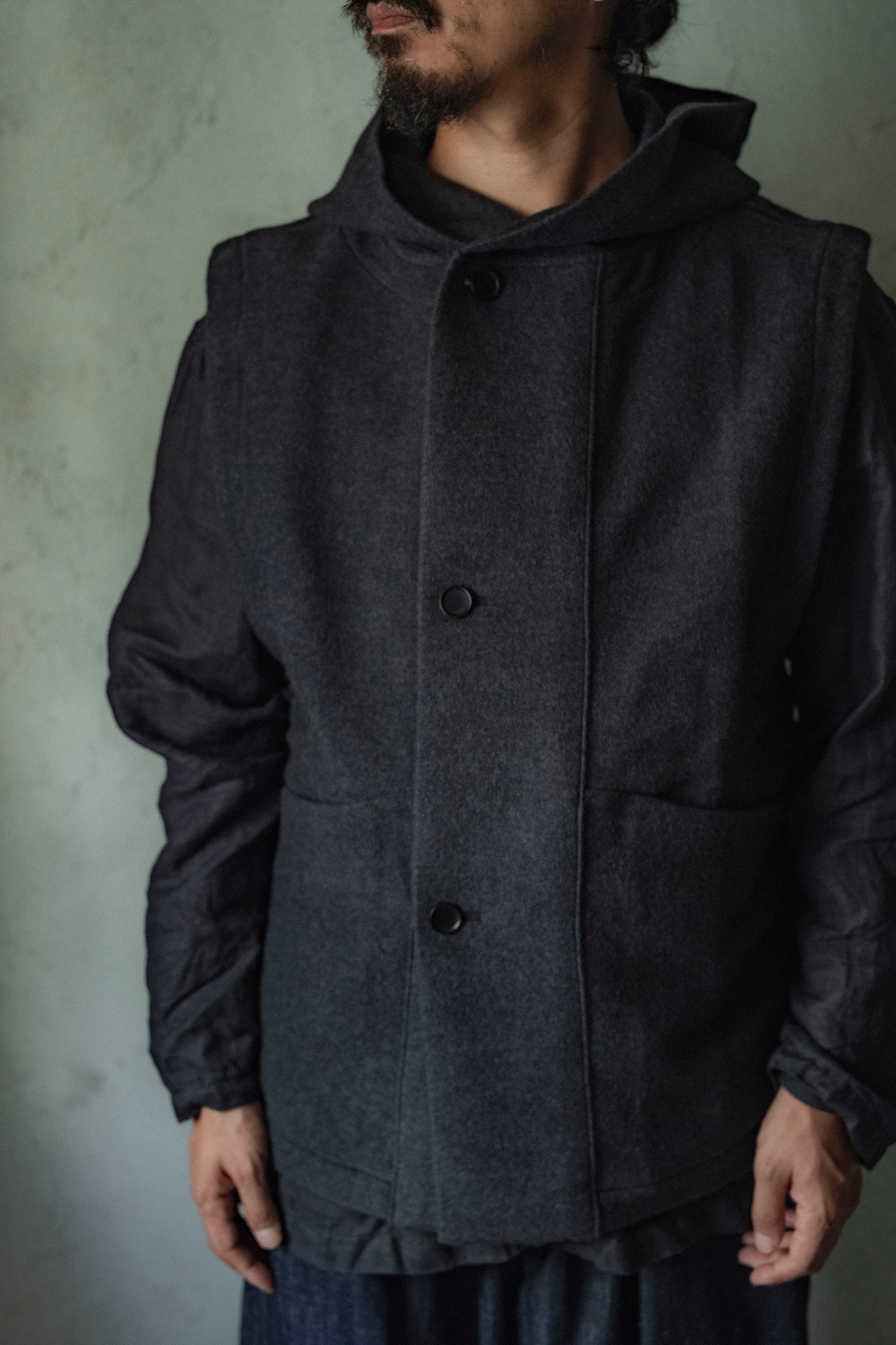MITTAN JK-61 Wool Alpaca Boa Jacket