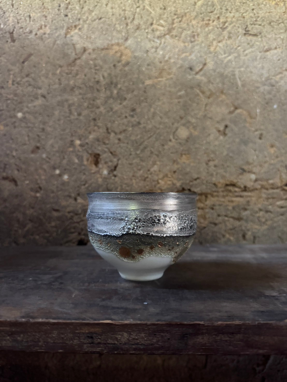Ryuta Fukumura Silver Carbide Flower Vase 57