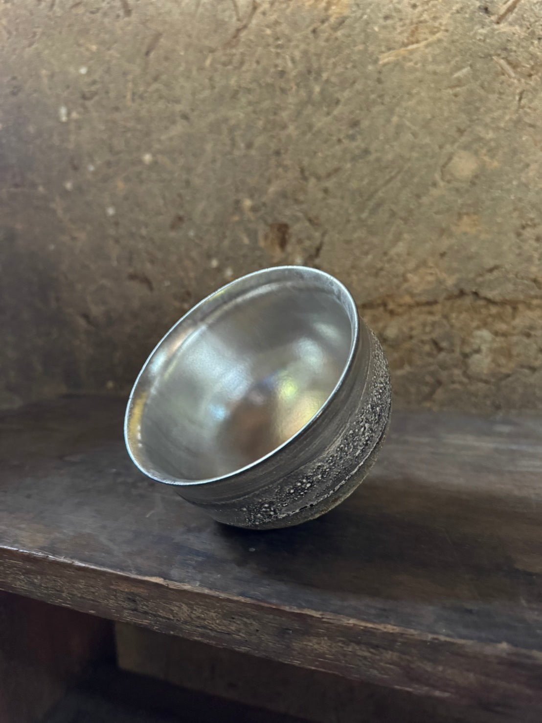 Ryuta Fukumura Silver Carbide Flower Vase 57